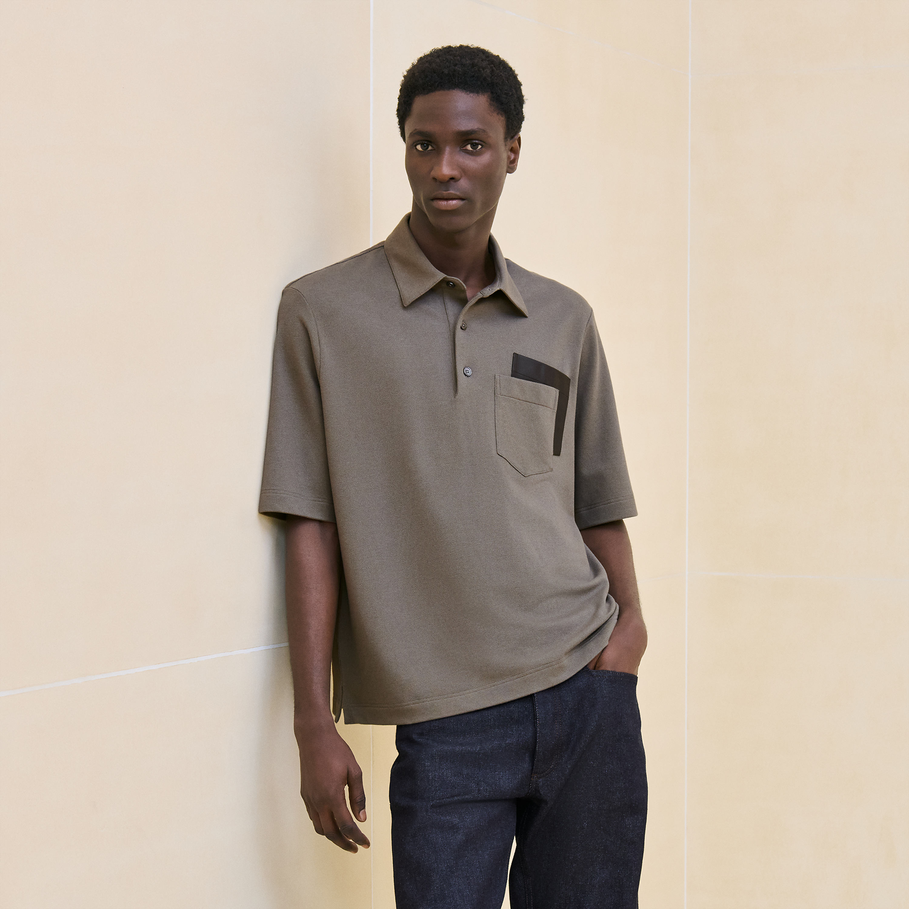 Polo shirt with pocket
