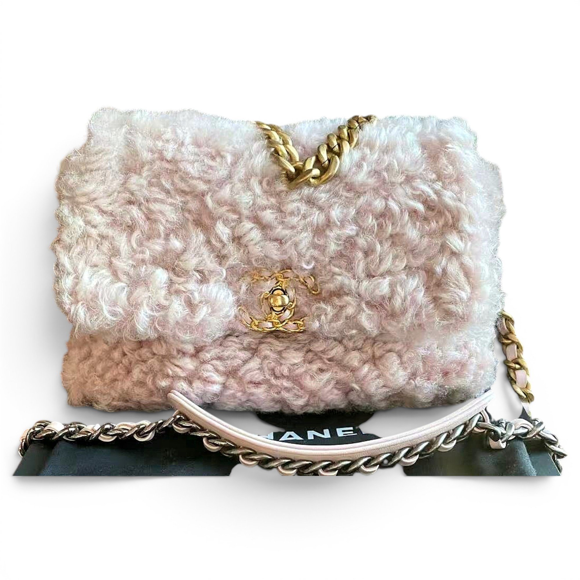 Chanel 19 wool handbag
