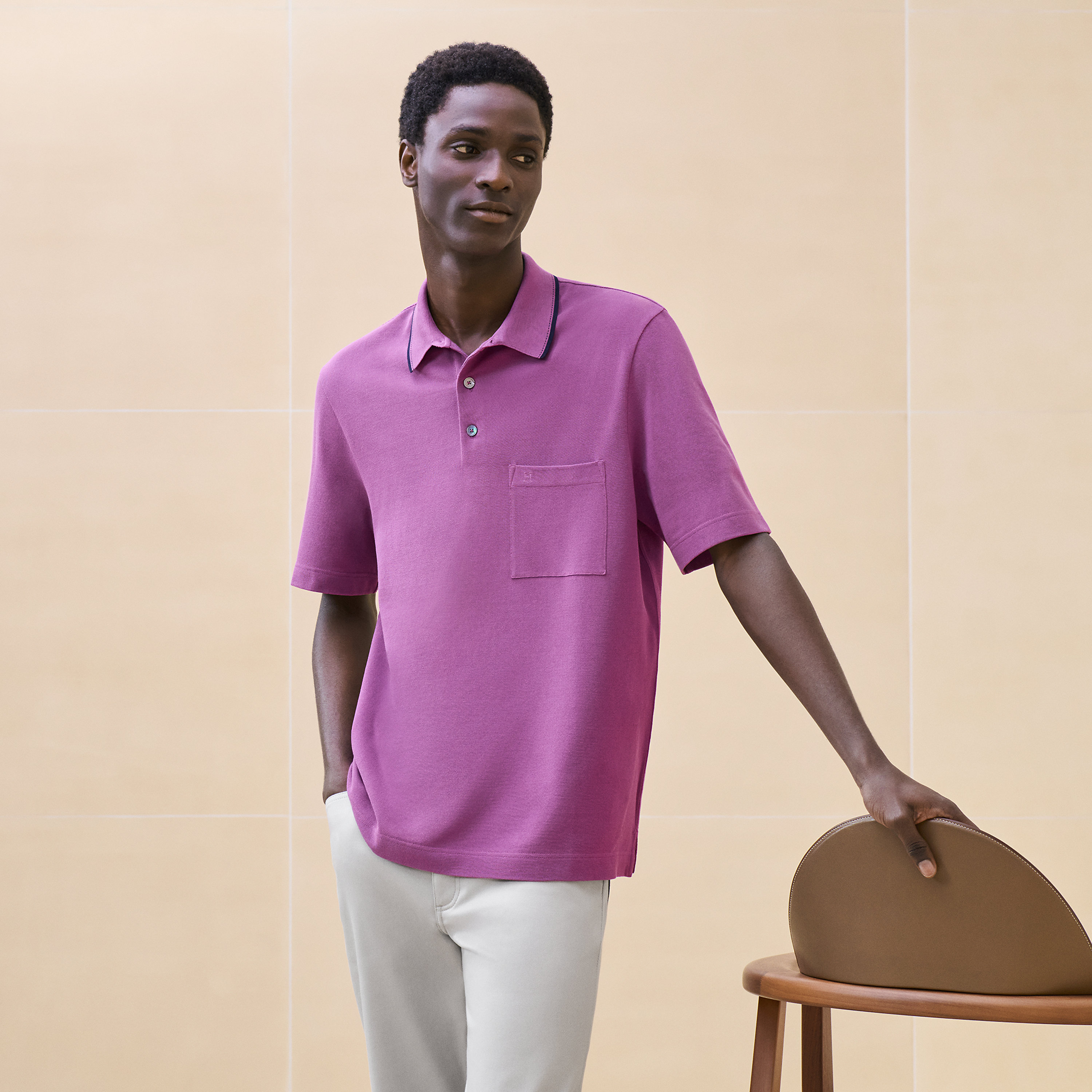 "Piqures sellier" polo shirt