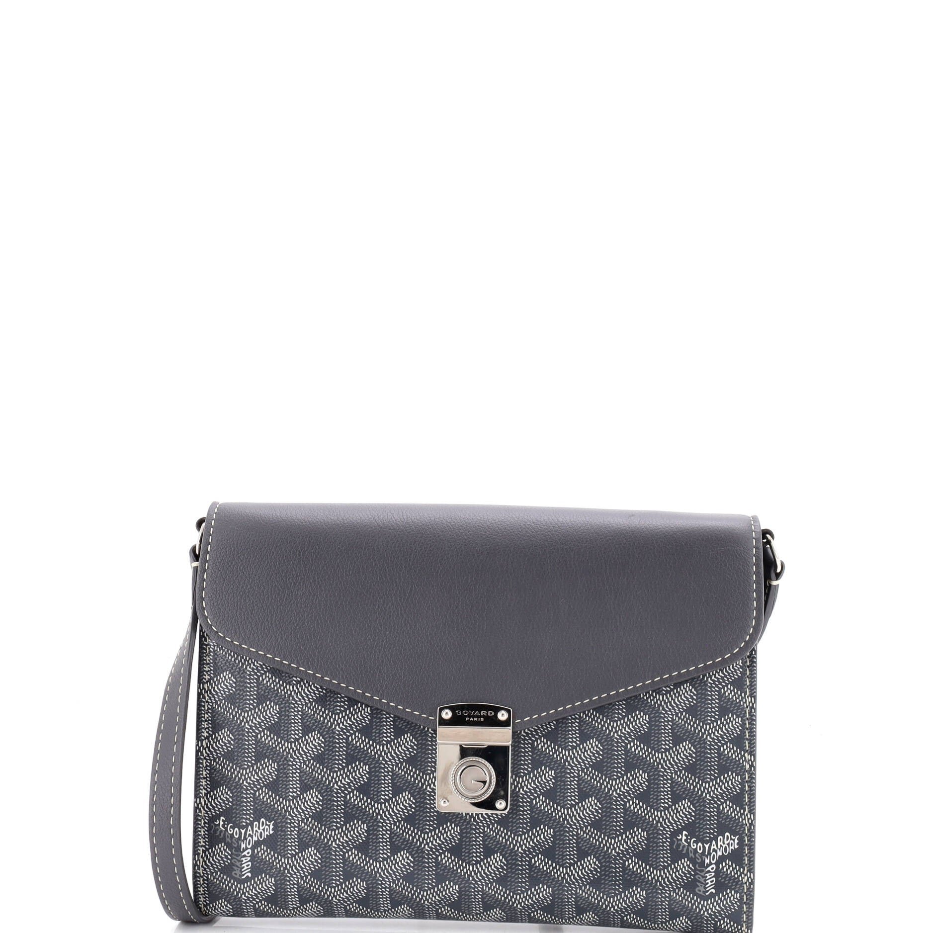 Chypre Wallet on Strap Coated Canvas with Leather
