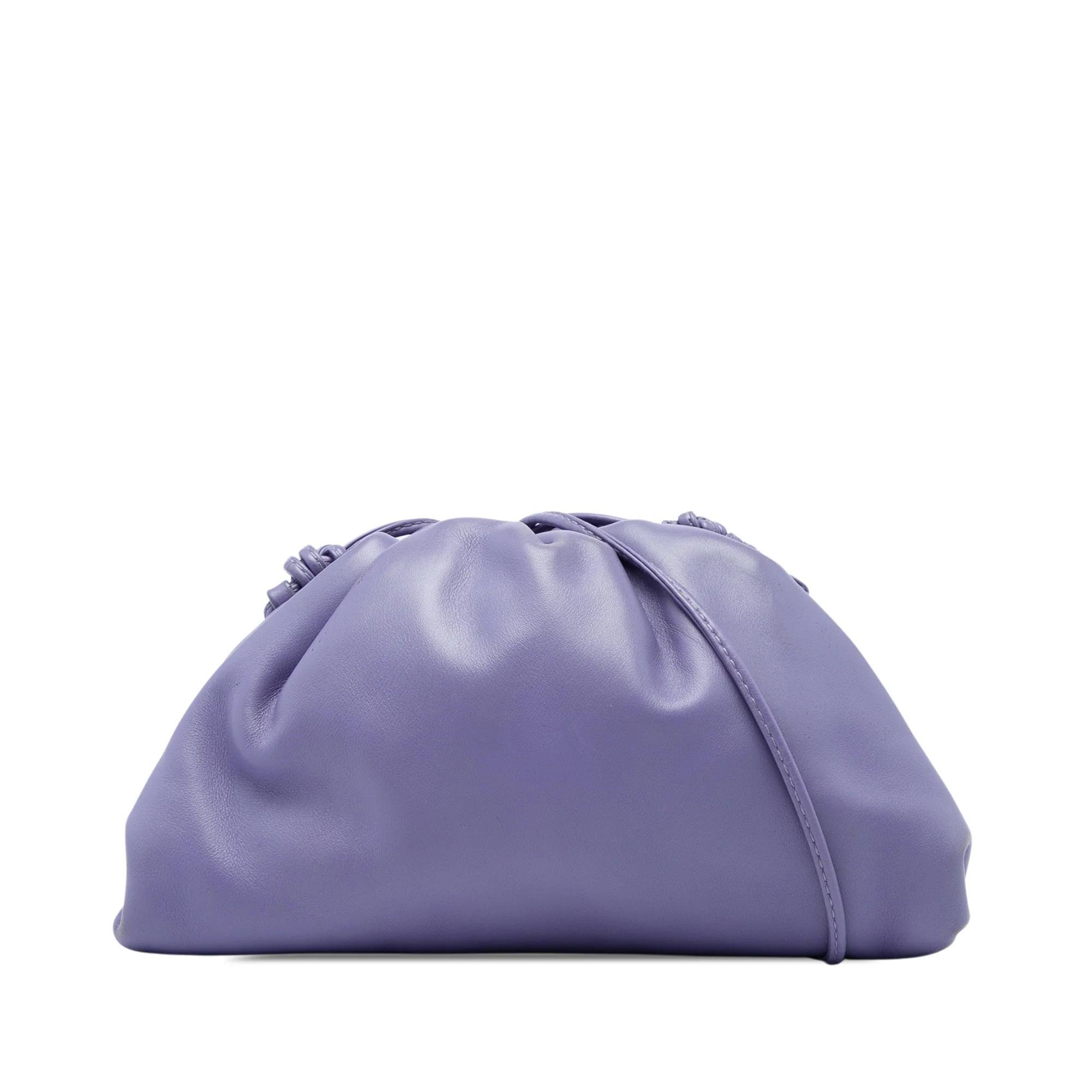 Pouch leather crossbody bag