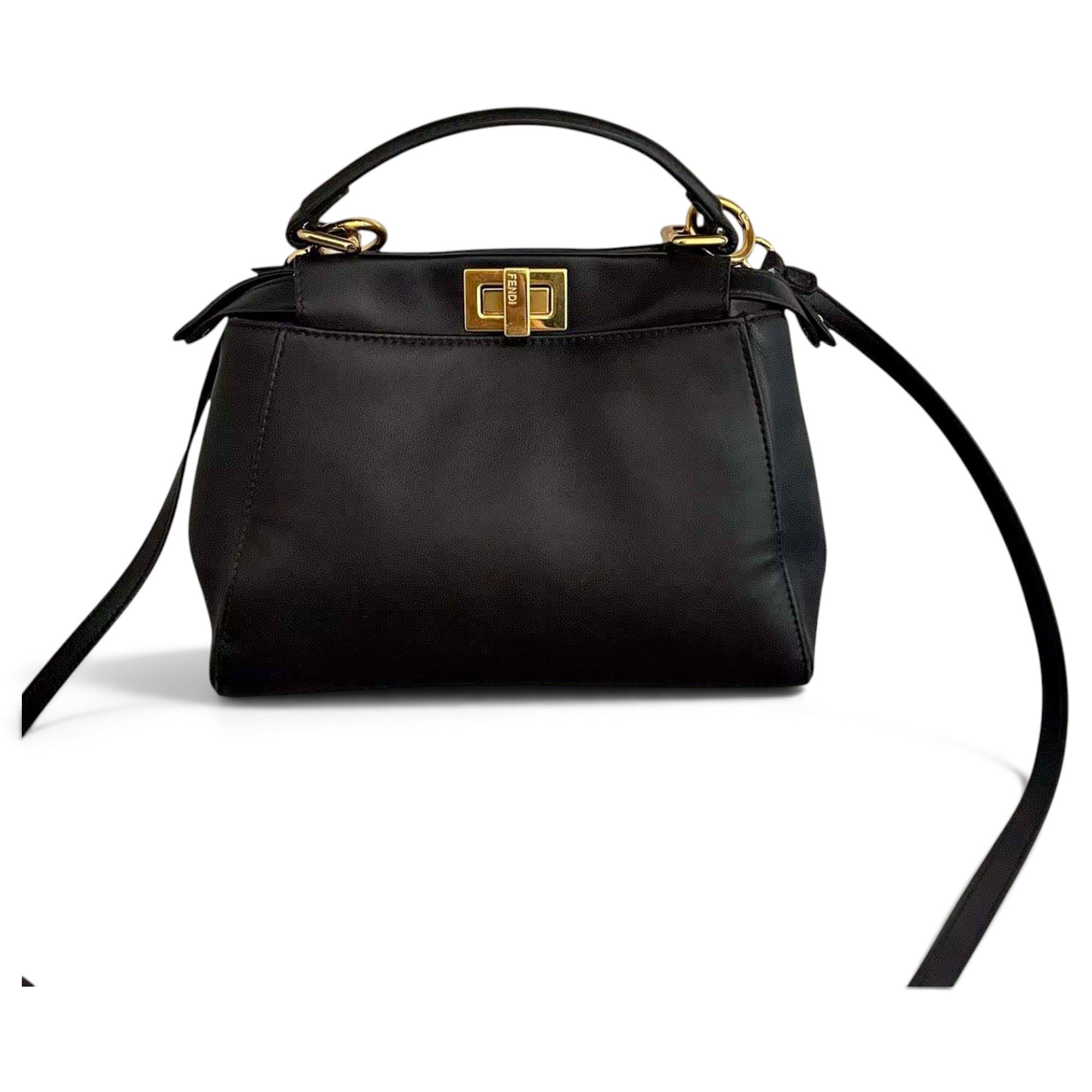 Peekaboo leather handbag