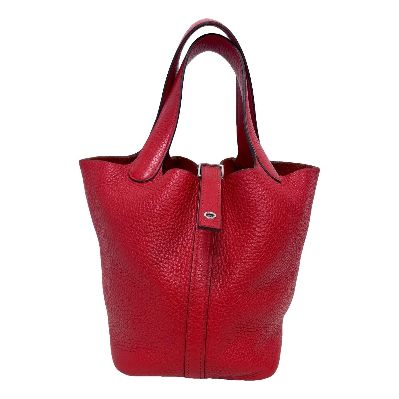 Picotin leather handbag