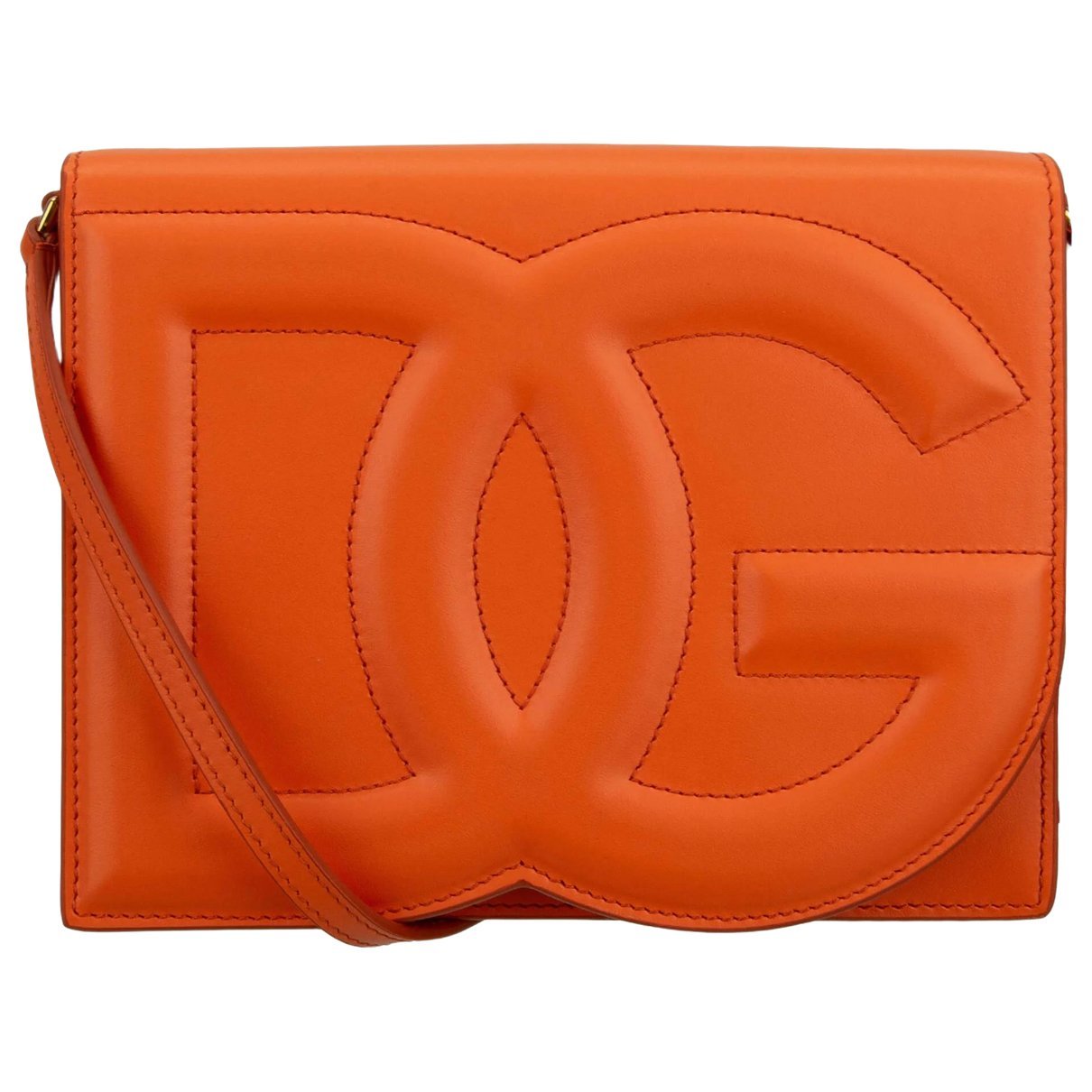 Leather clutch bag