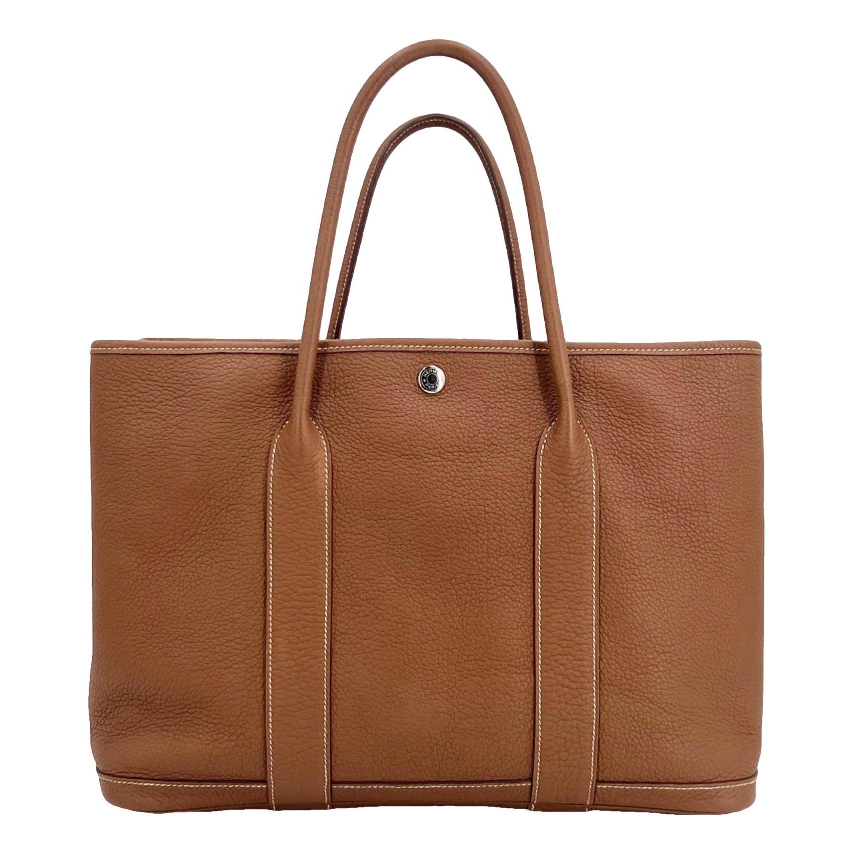 Hermes Garden Party Handbag Gold