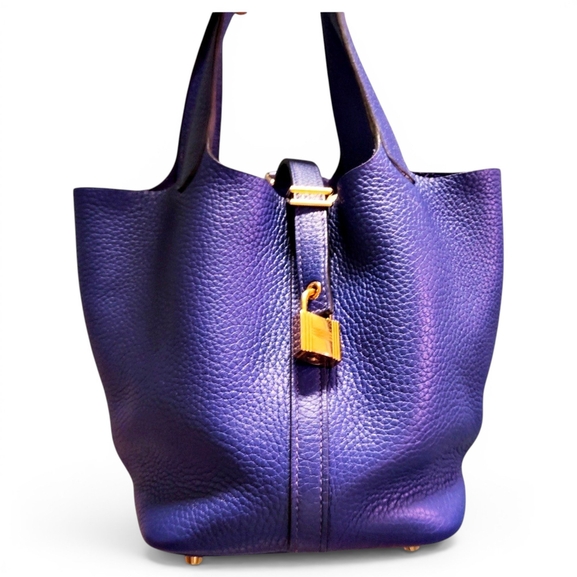 Picotin leather handbag
