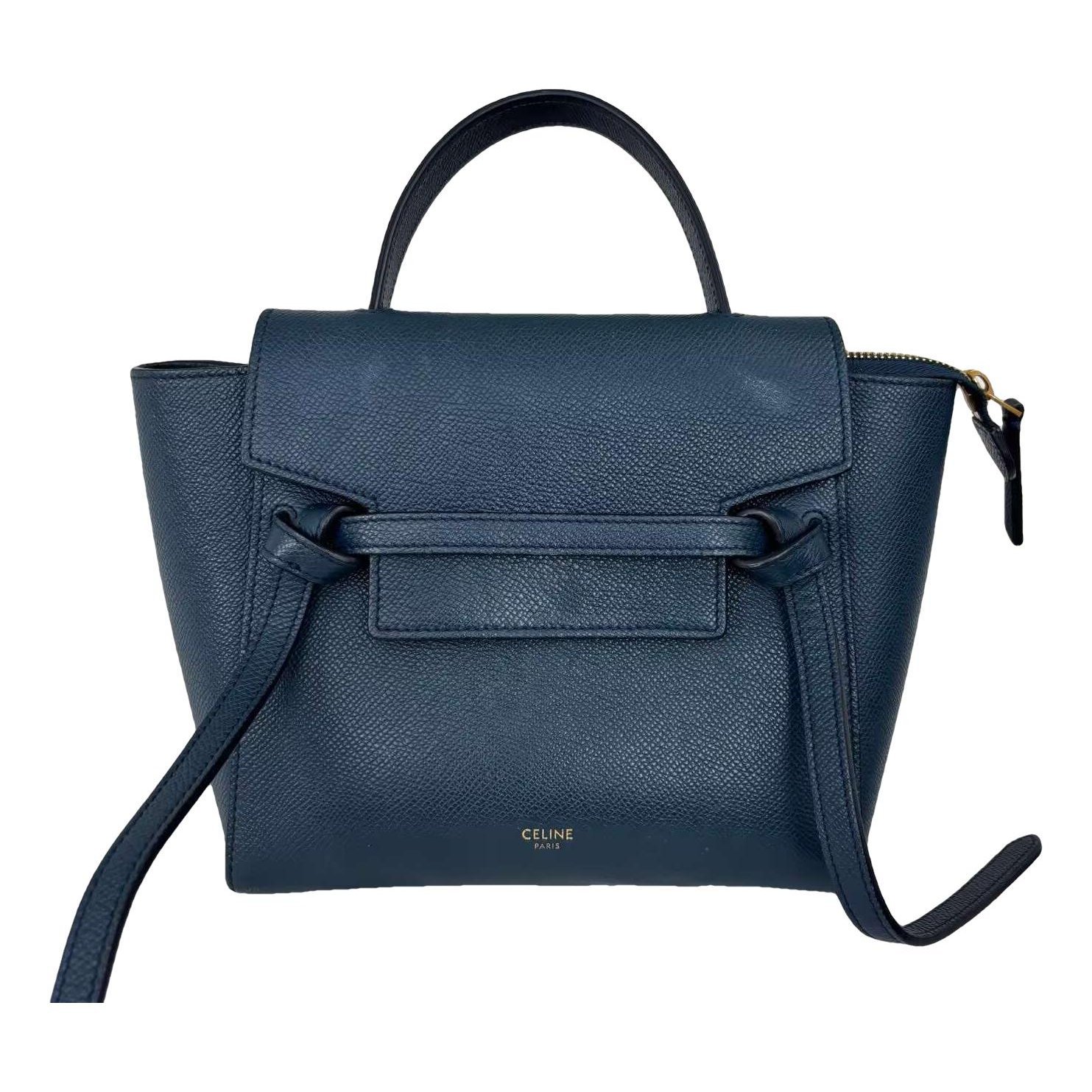 Belt leather handbag