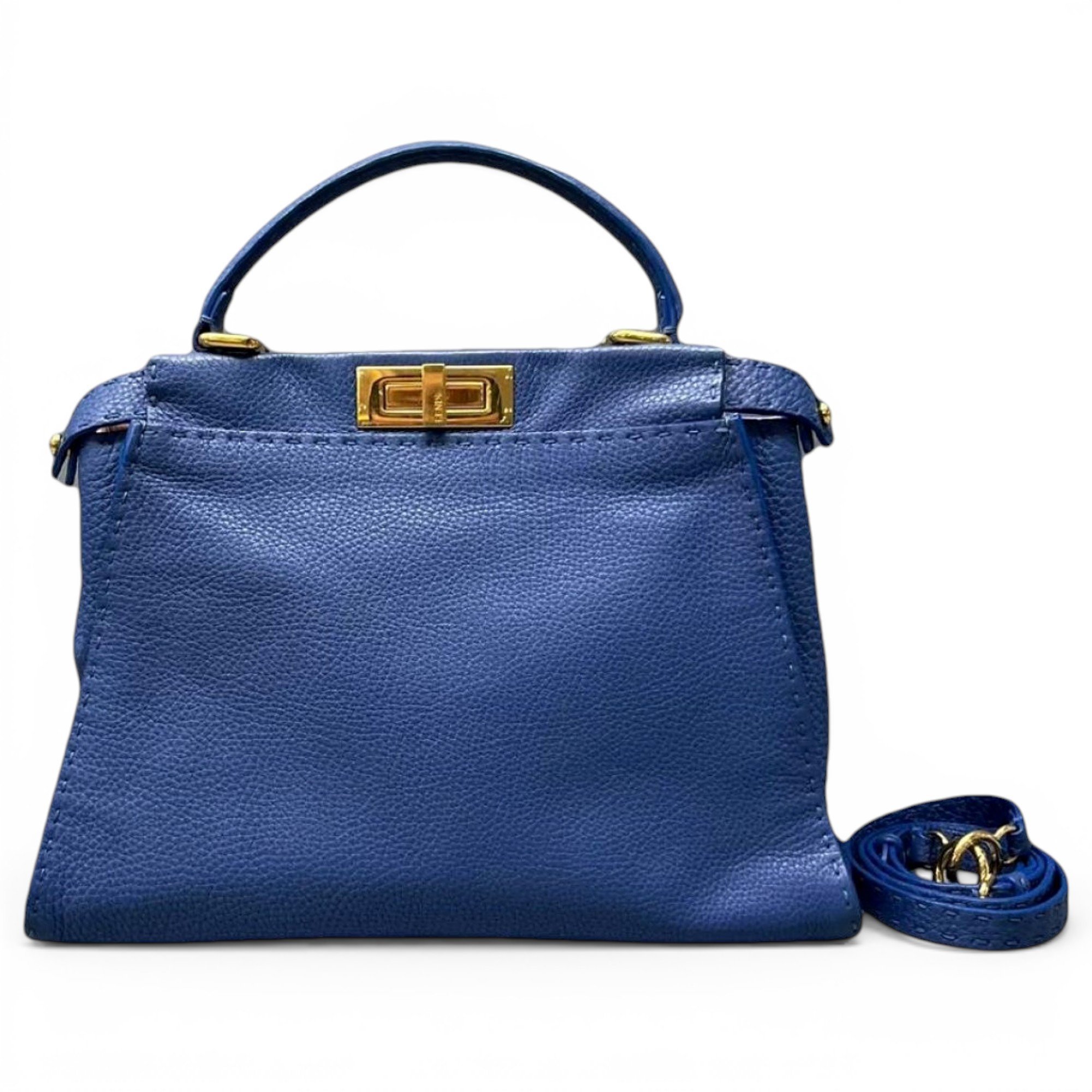 Peekaboo leather handbag