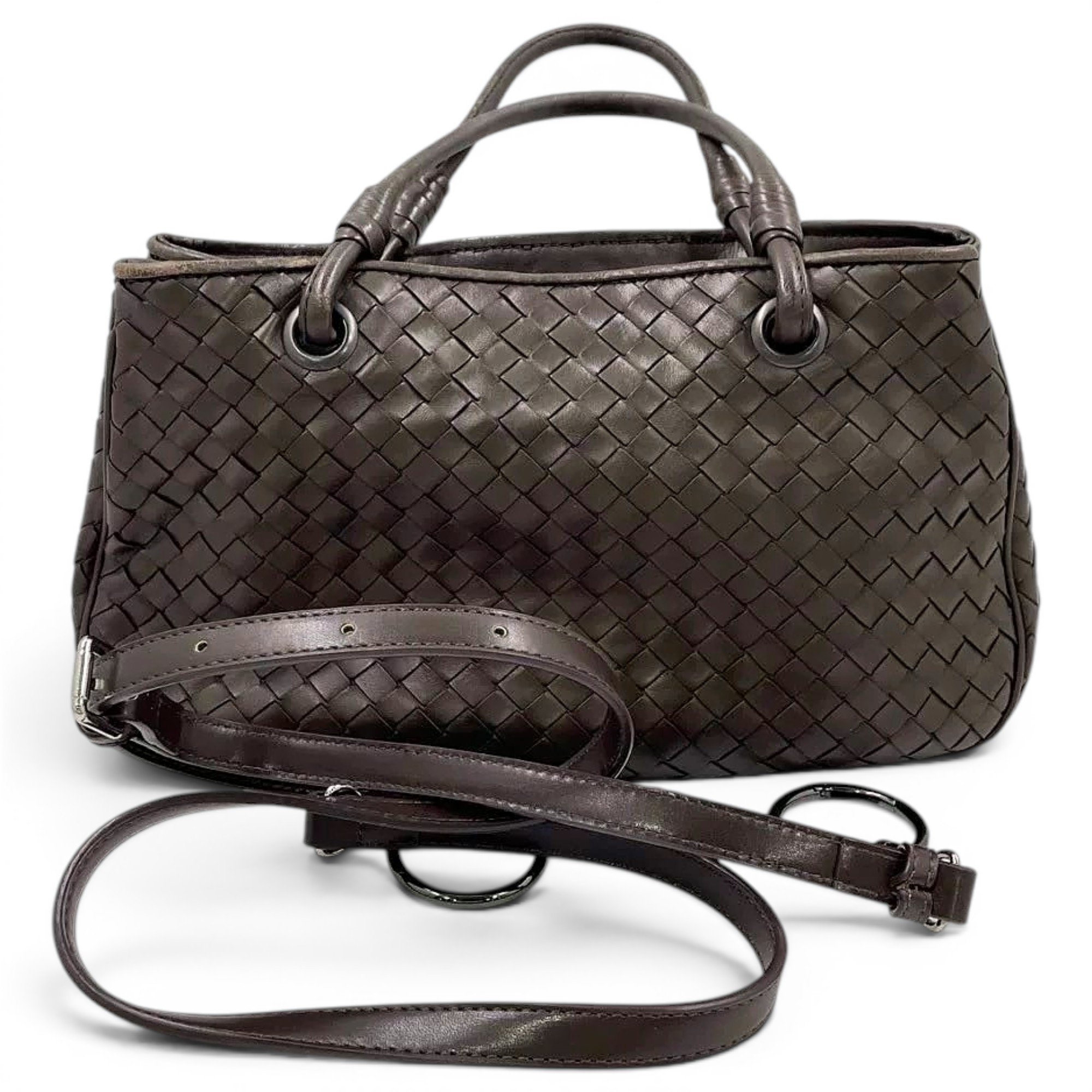 Parachute leather handbag