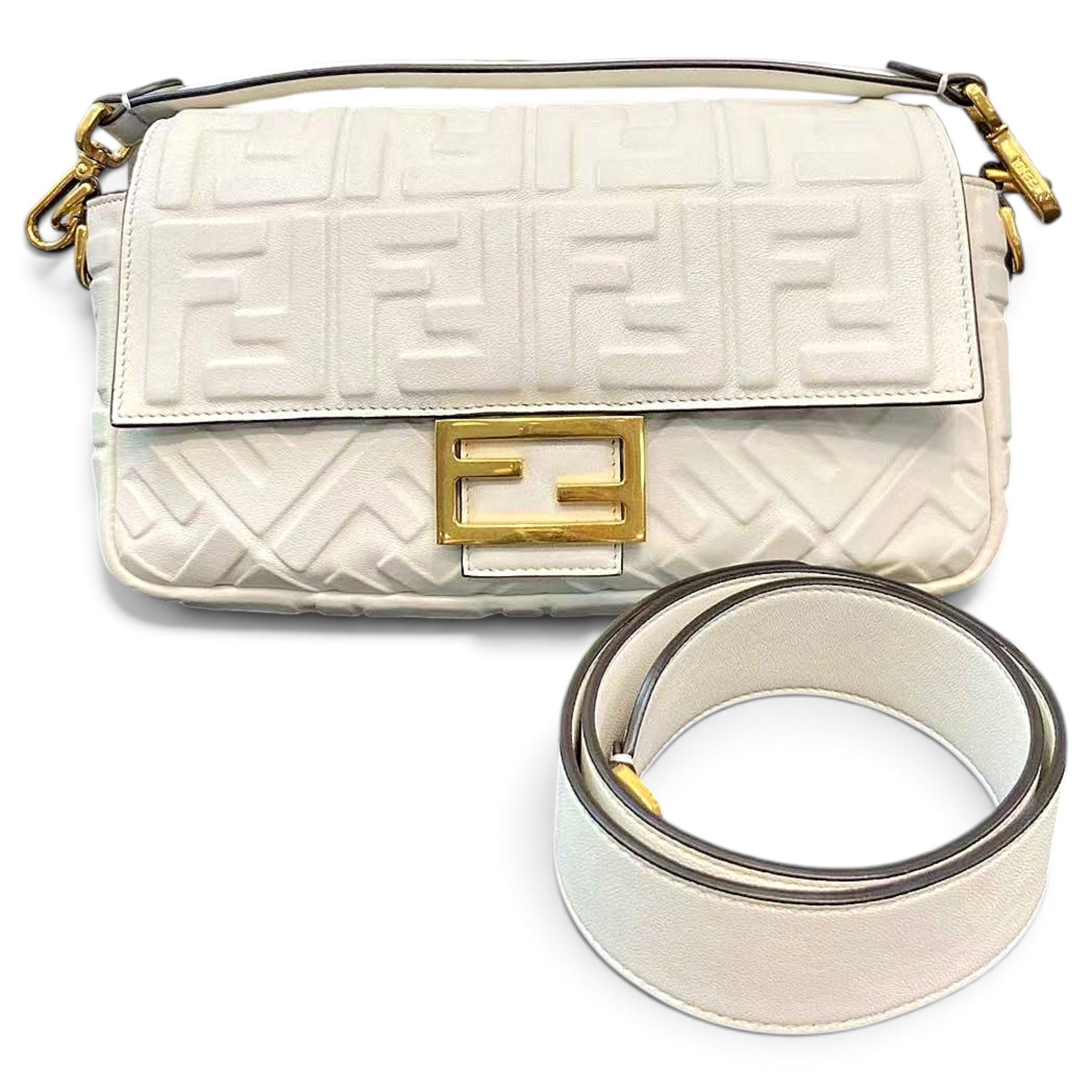 Baguette leather handbag