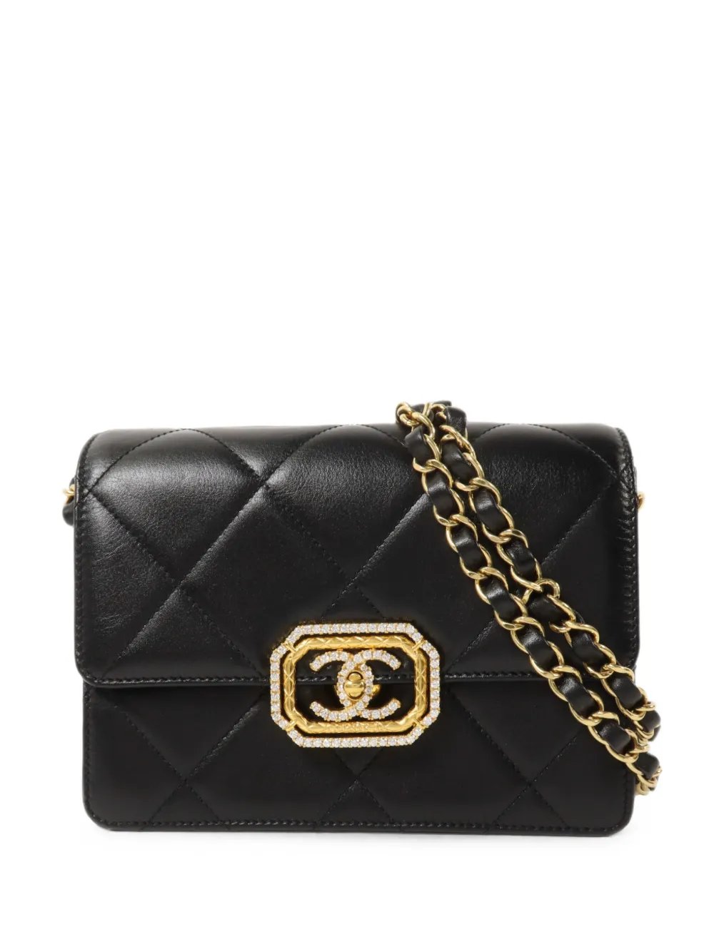 mini CC octagonal-buckle shoulder bag