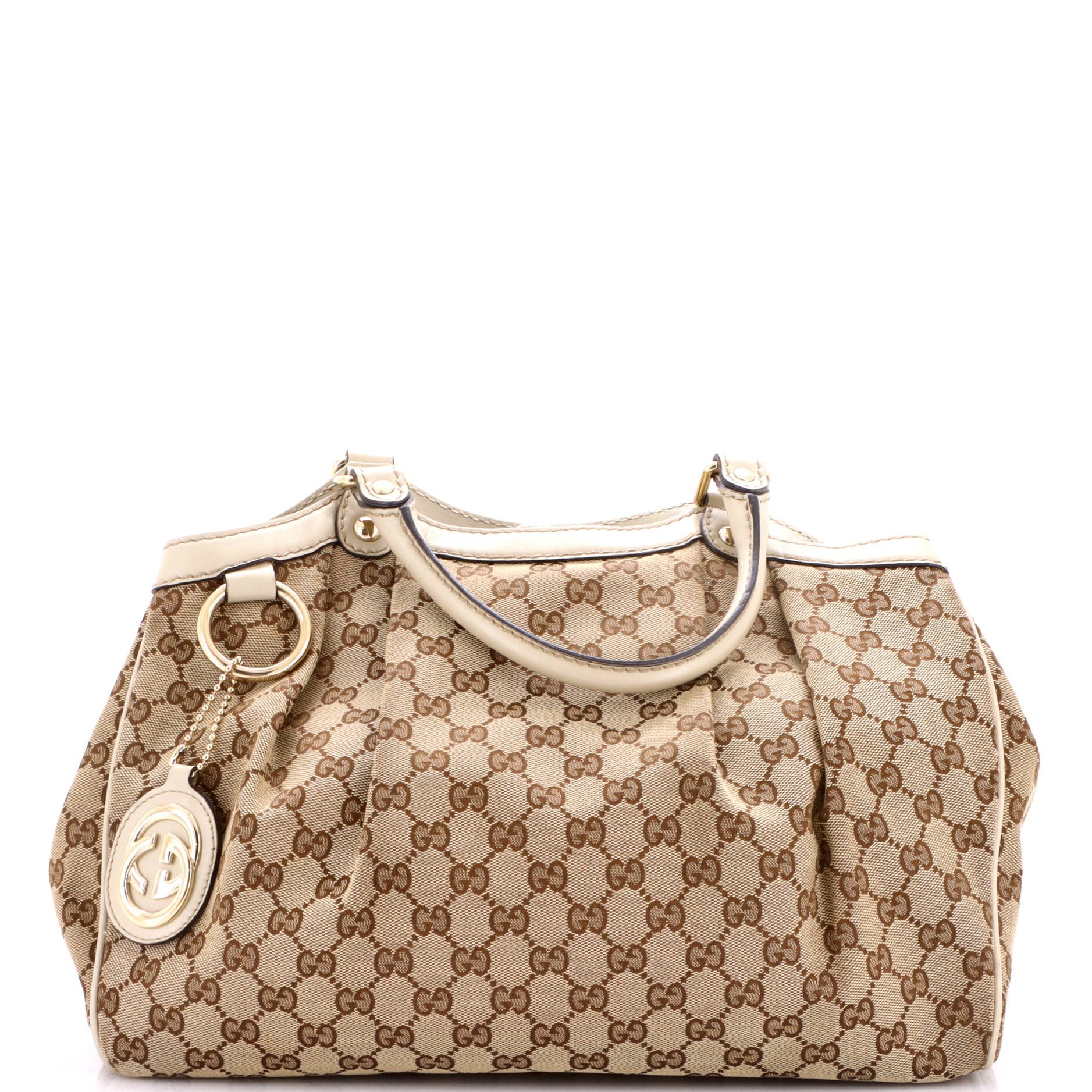 Sukey Tote GG Canvas with Leather Medium