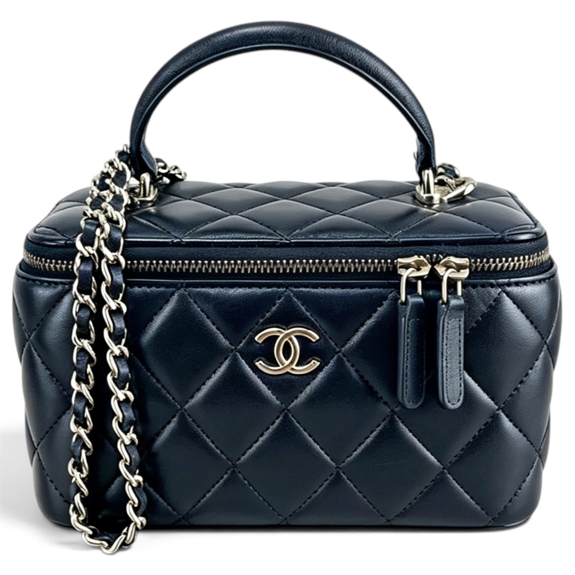 Trendy CC Vanity leather handbag