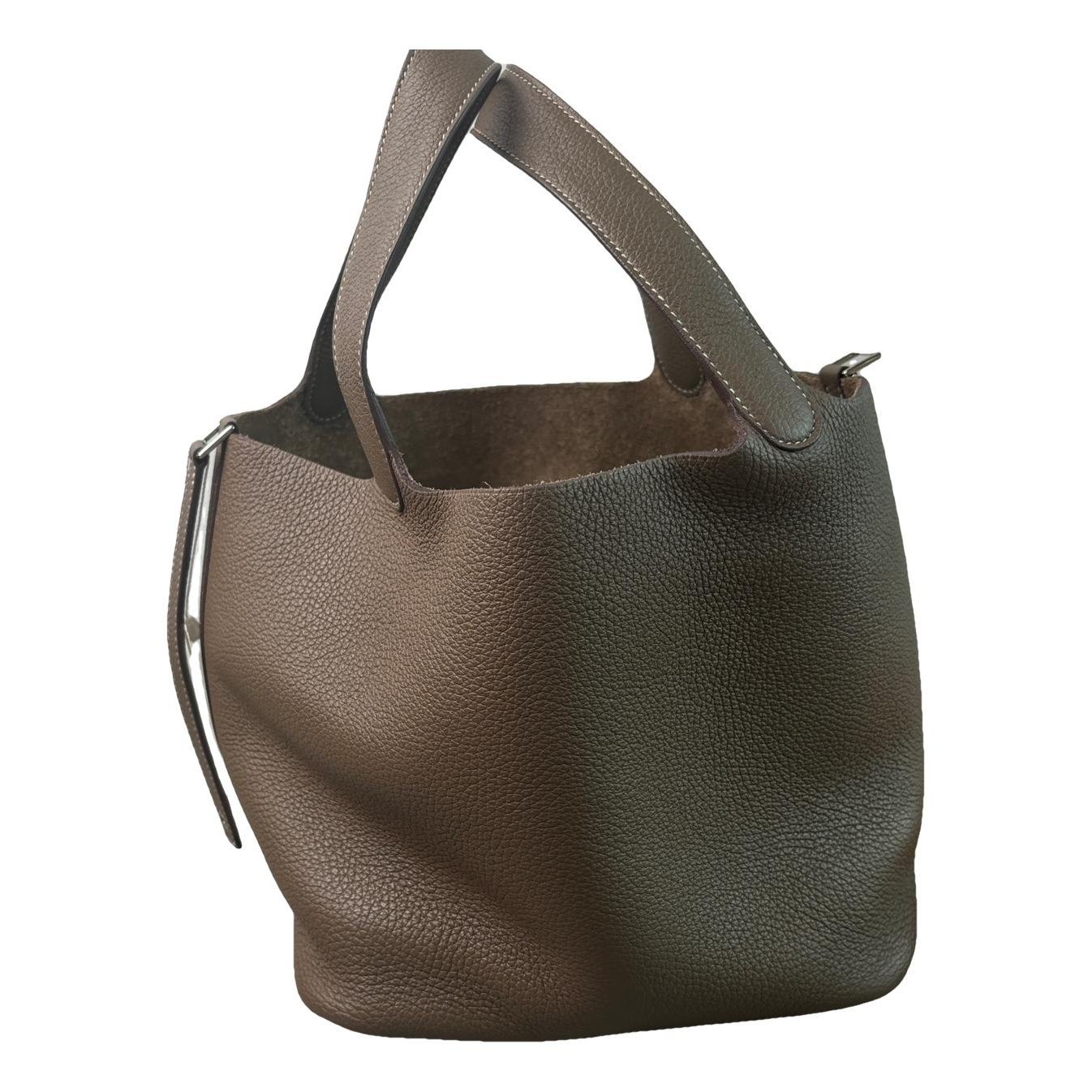 Picotin leather tote