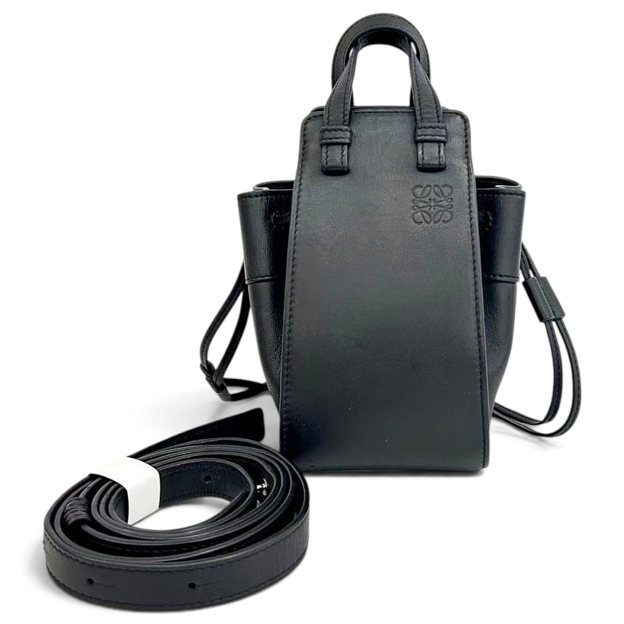 Hammock leather handbag
