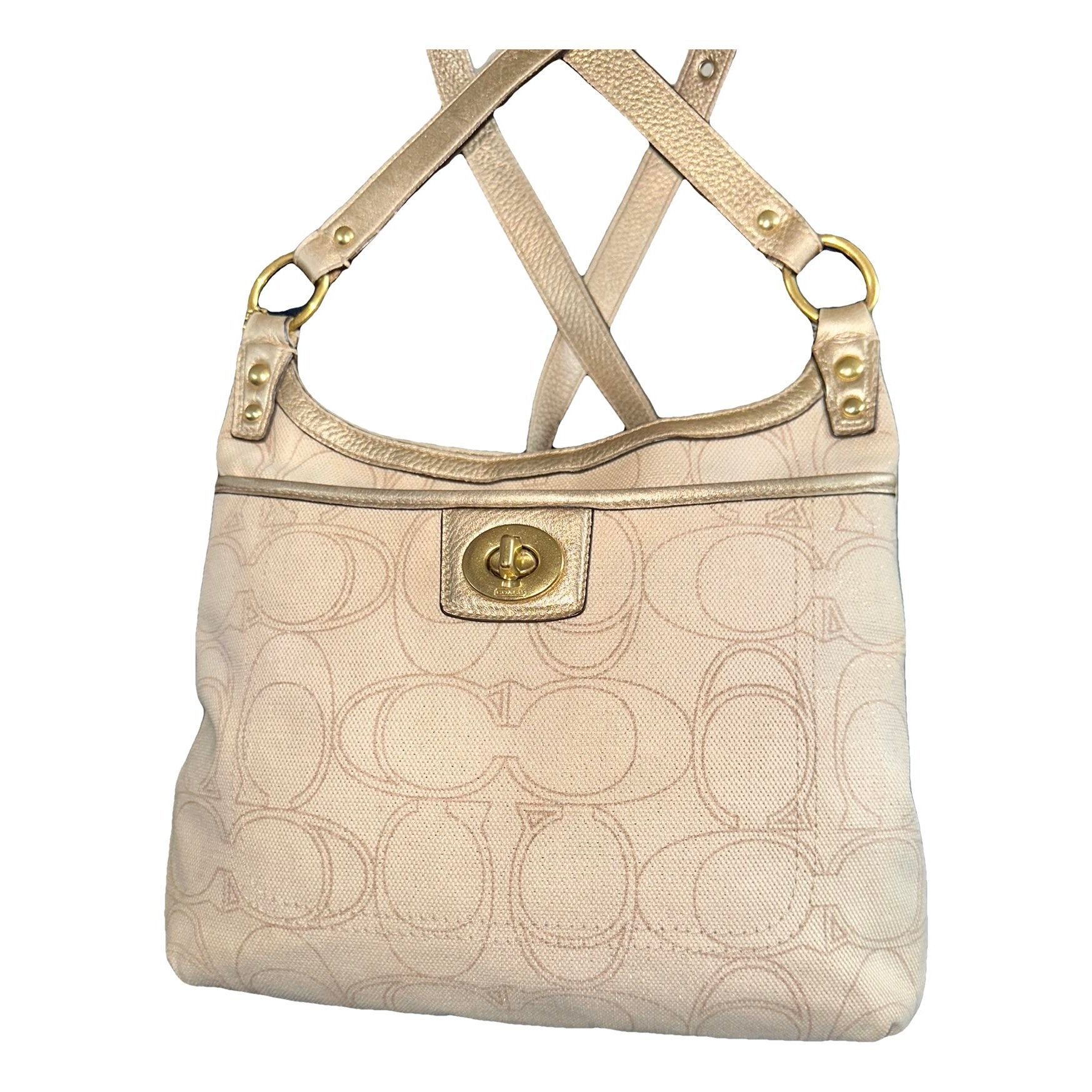 Canvas Courier Crossbody cloth handbag