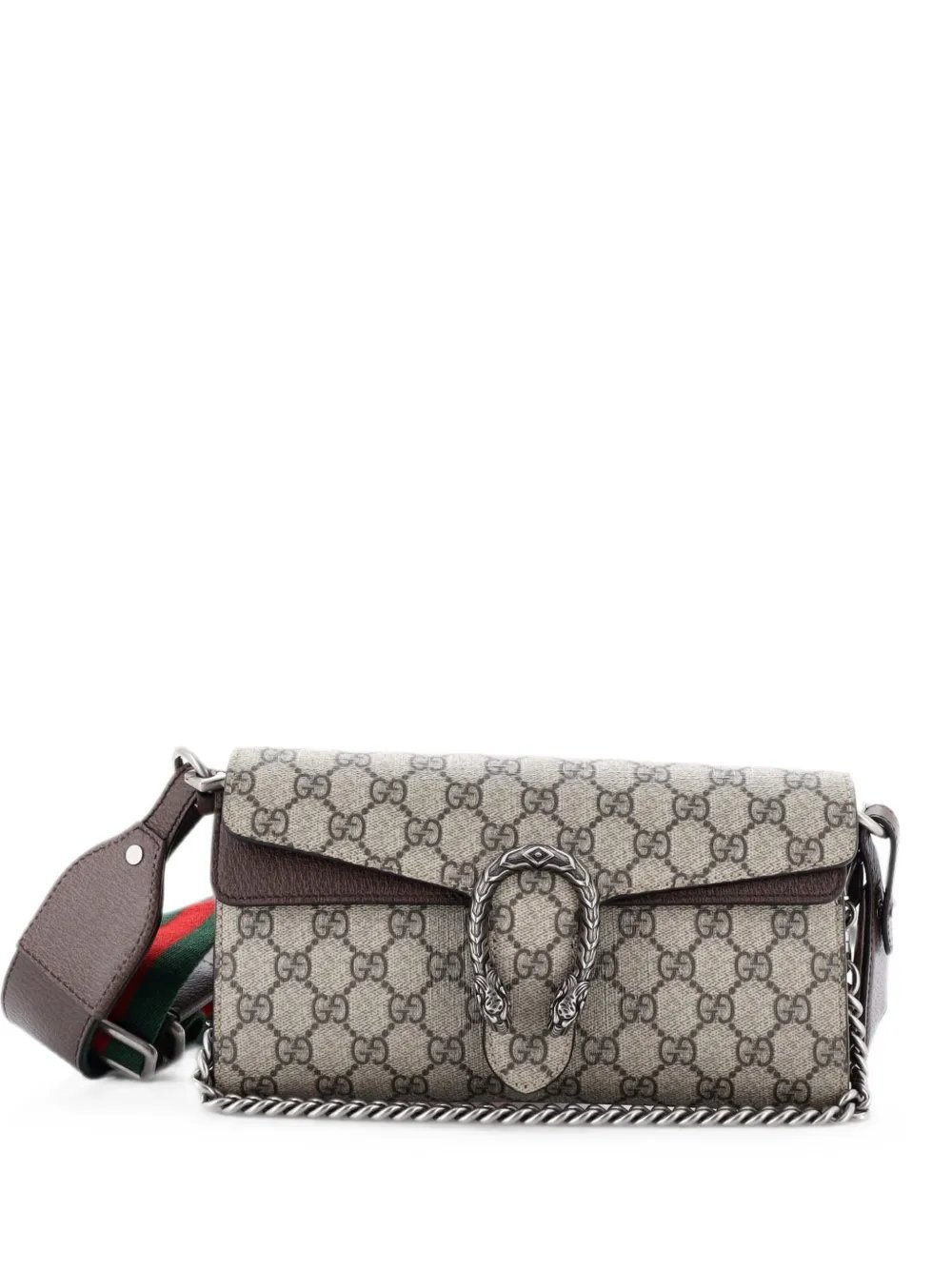 Dionysus East-West Flap Bag GG Coated Canvas Small shoulder bag