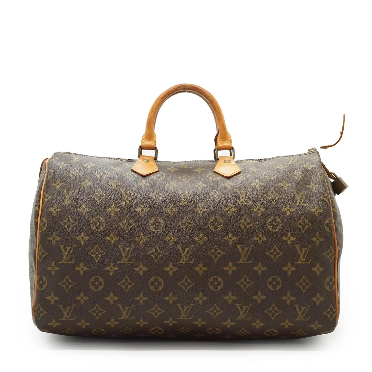 Speedy leather handbag