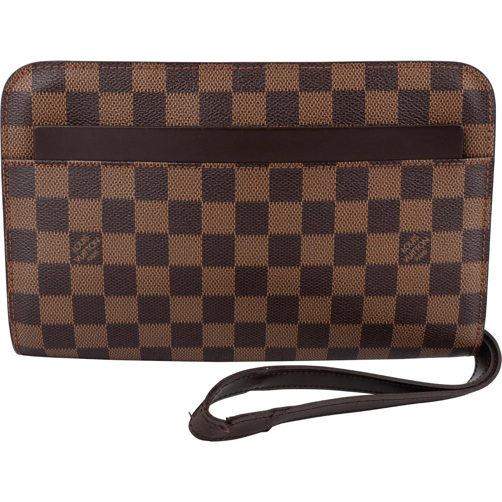 Louis Vuitton Saint-Louis leather clutch bag