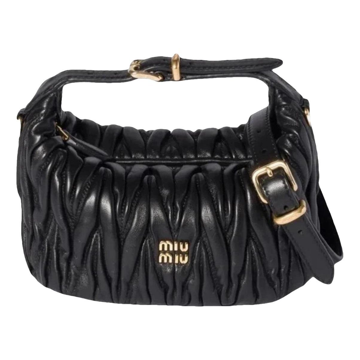 Matelassé leather handbag