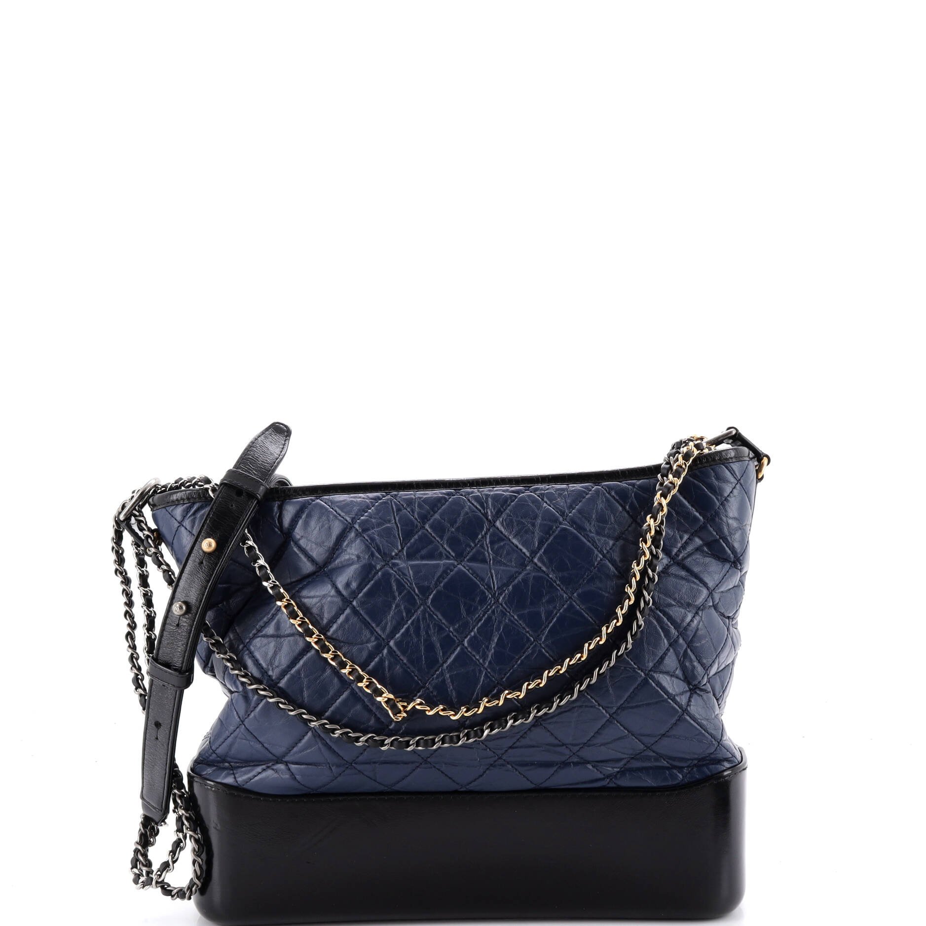 Gabrielle Hobo Quilted Aged Calfskin Large