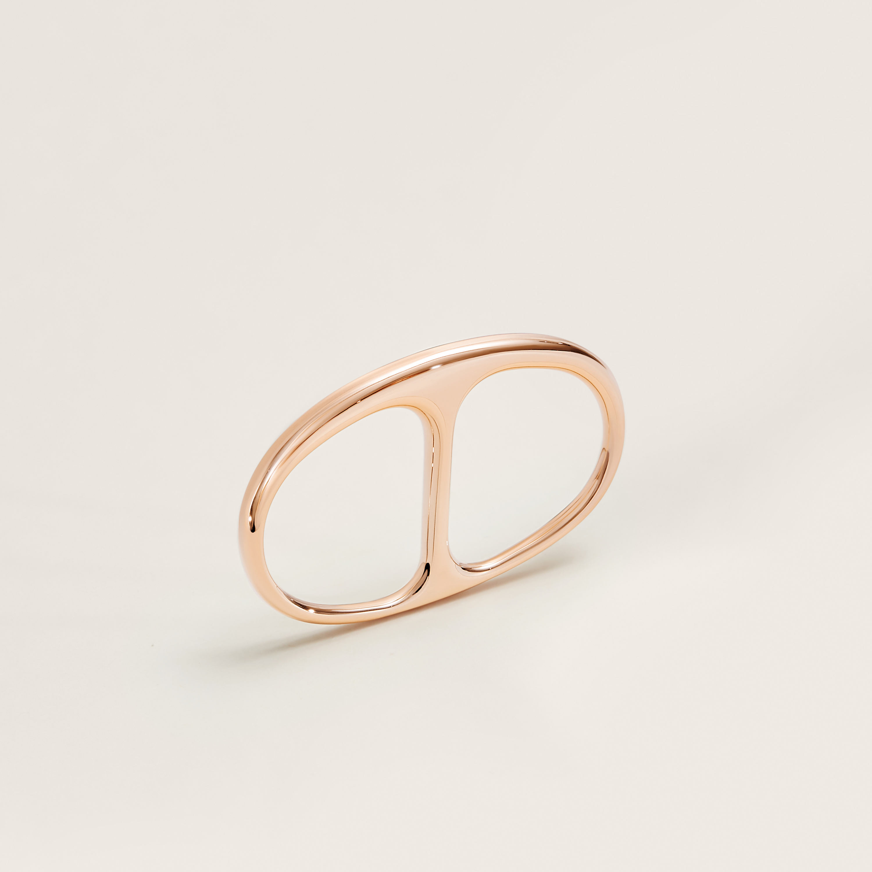 Chaine d'ancre Punk double ring