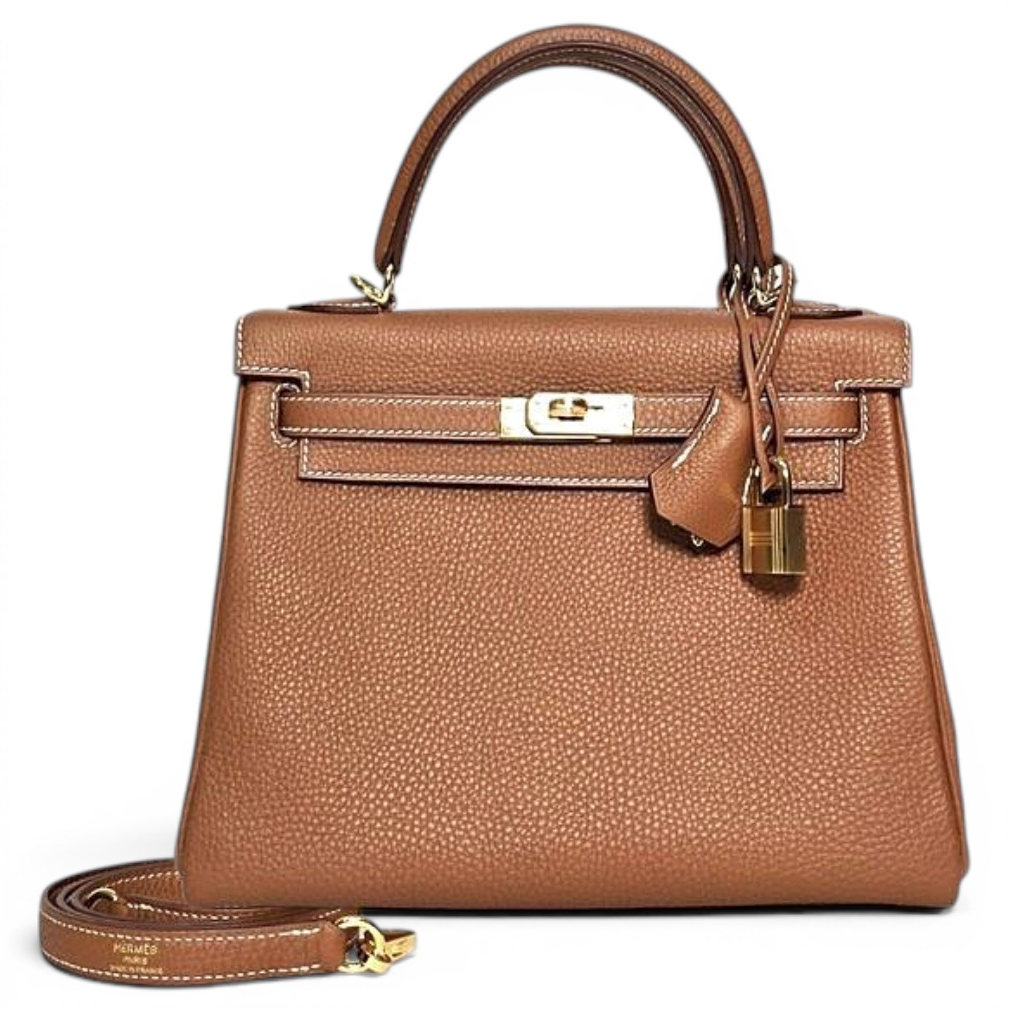 Kelly 25 leather handbag