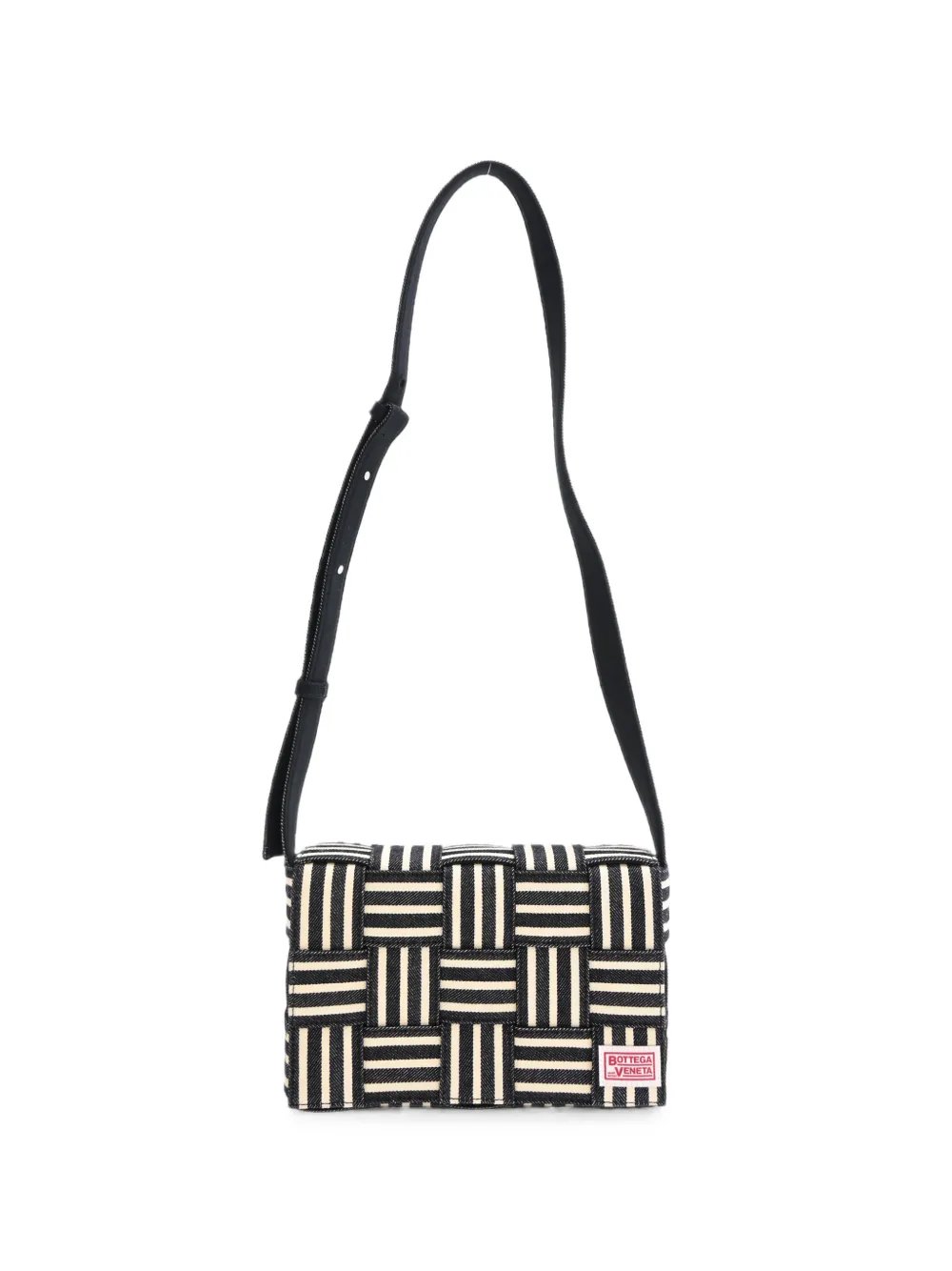 Cassette woven shoulder bag