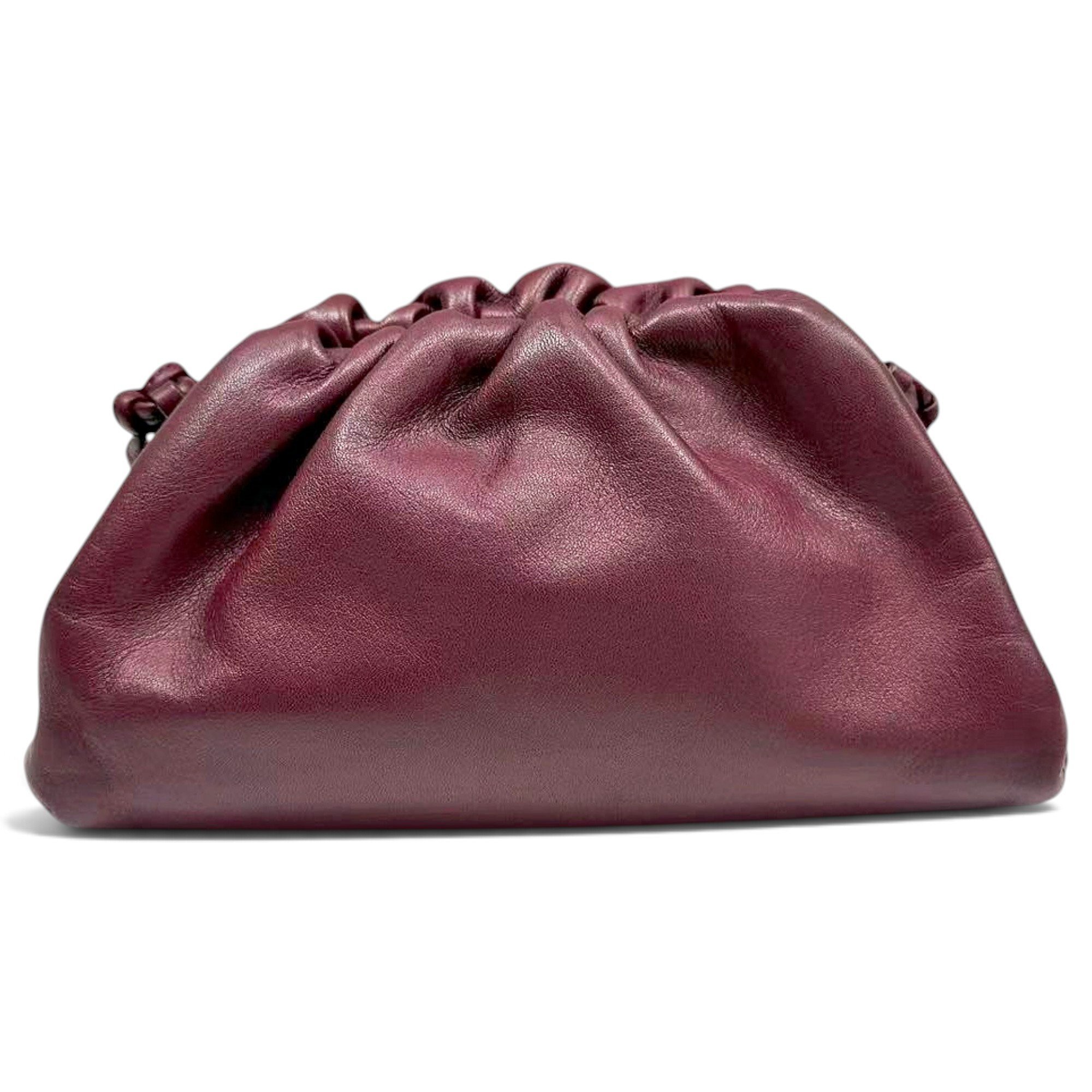 Pouch leather handbag
