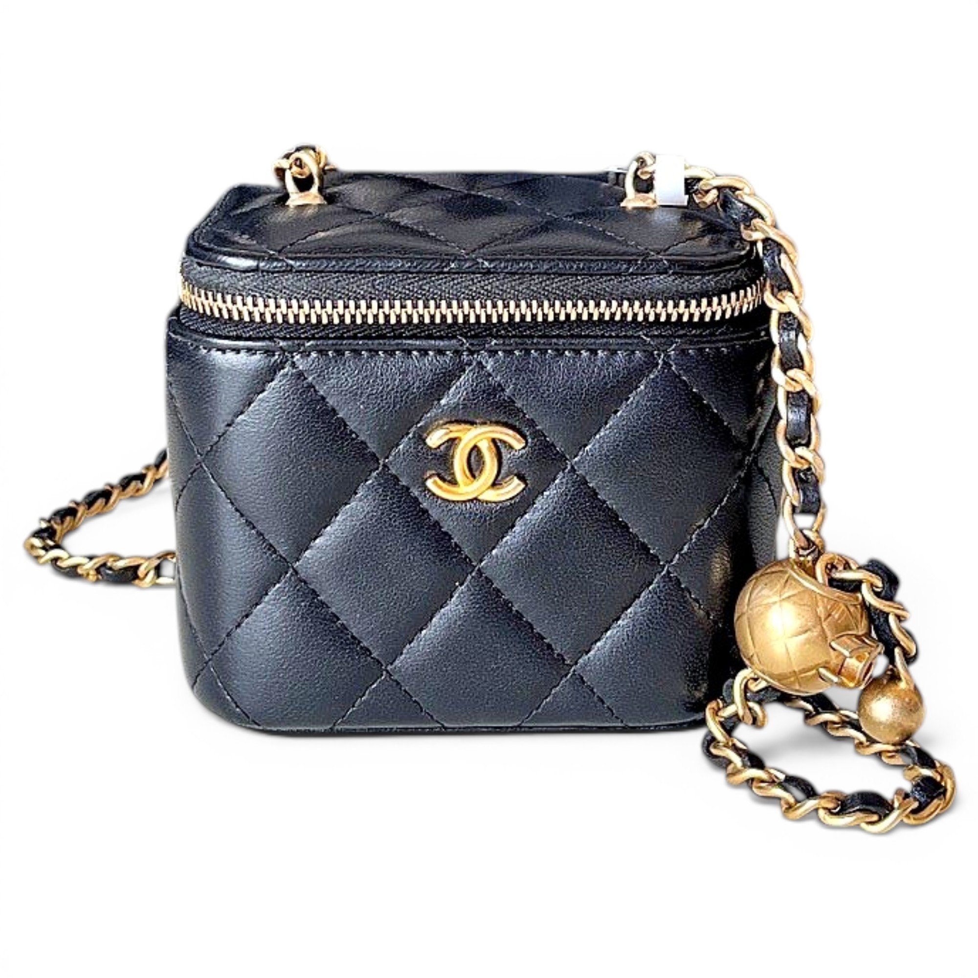 Trendy CC Vanity leather handbag