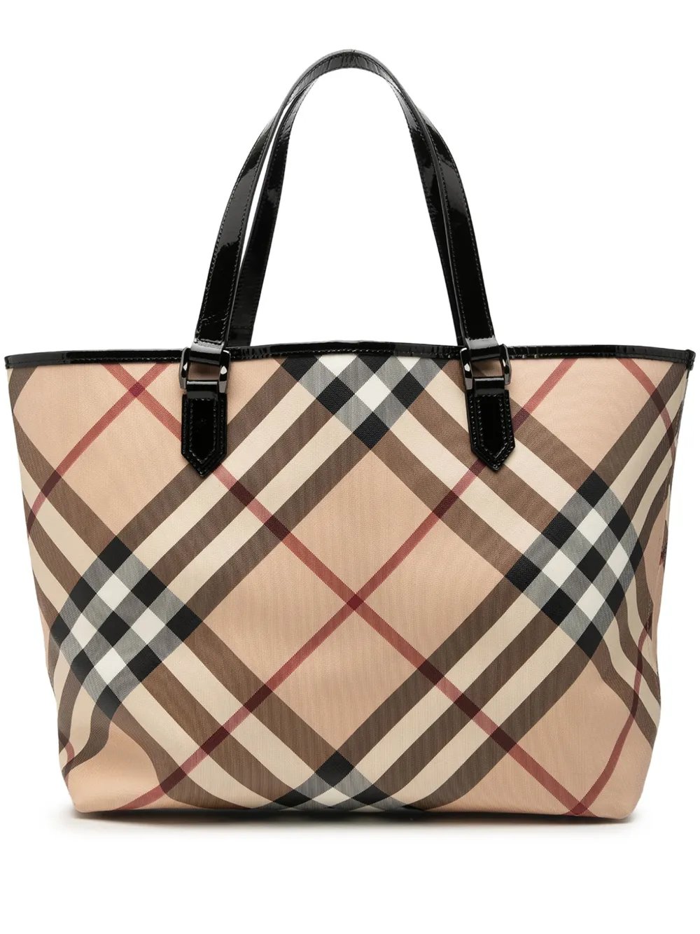 2000-2017 Supernova Check Coated Canvas tote bag