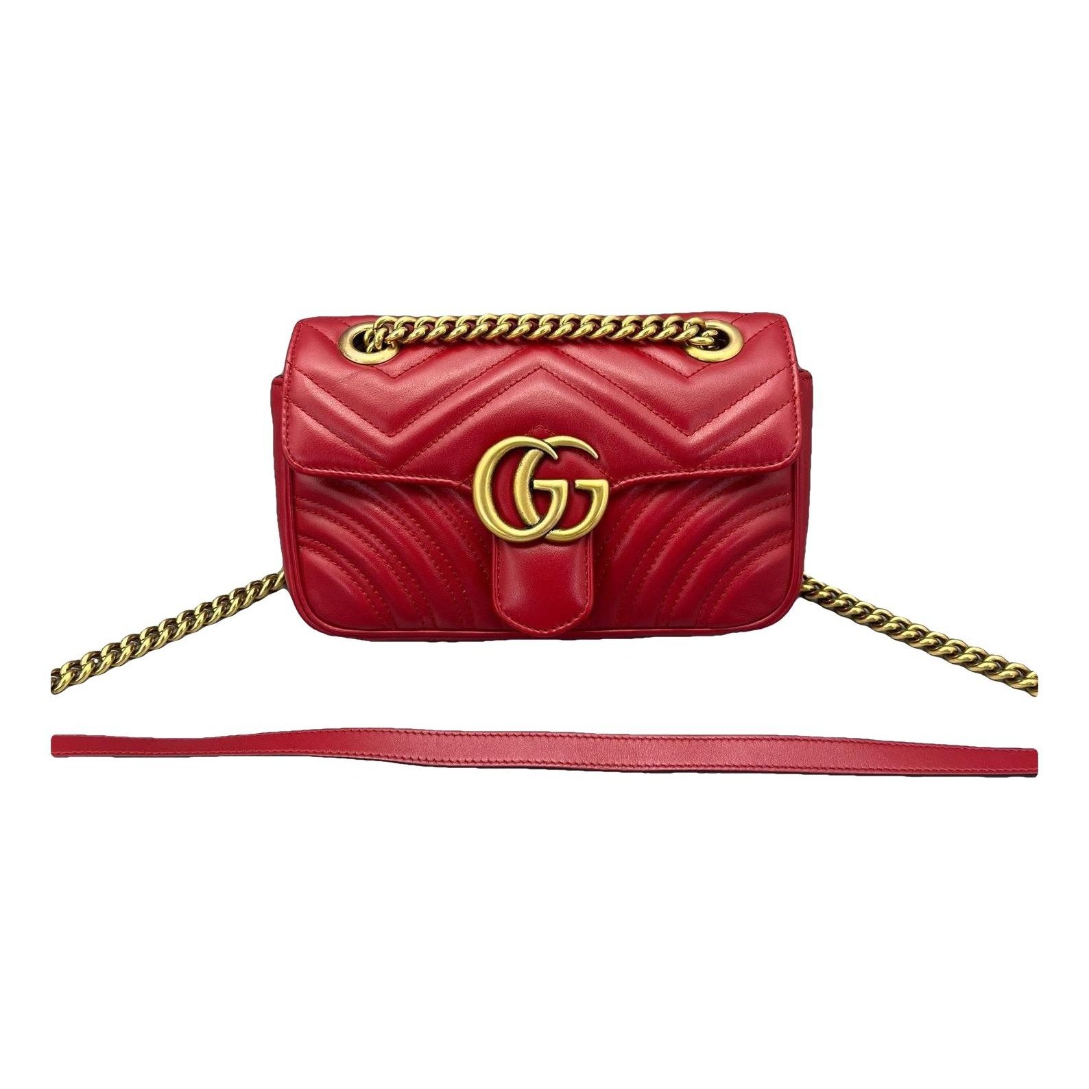 GG Marmont Flap leather handbag