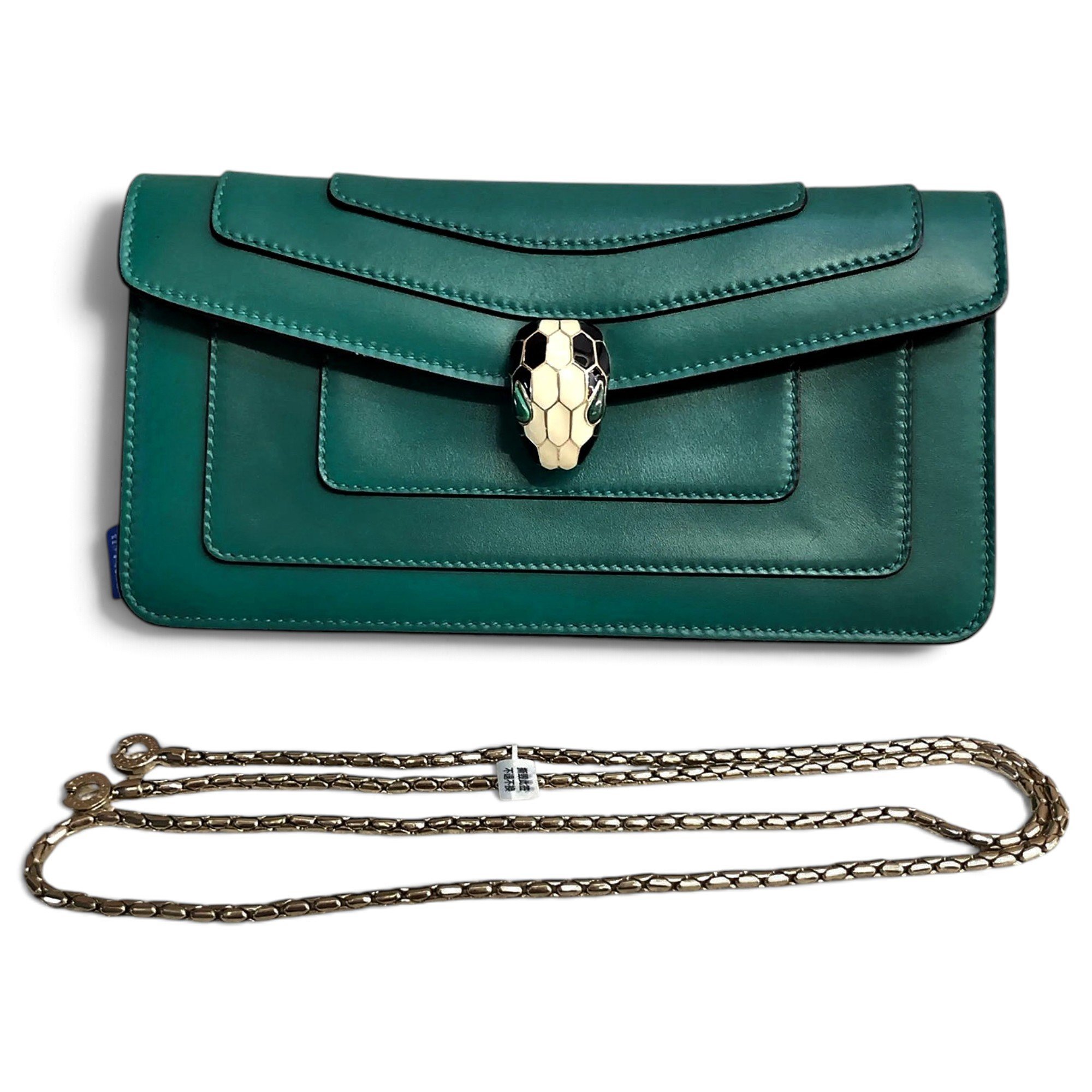 Serpenti leather handbag