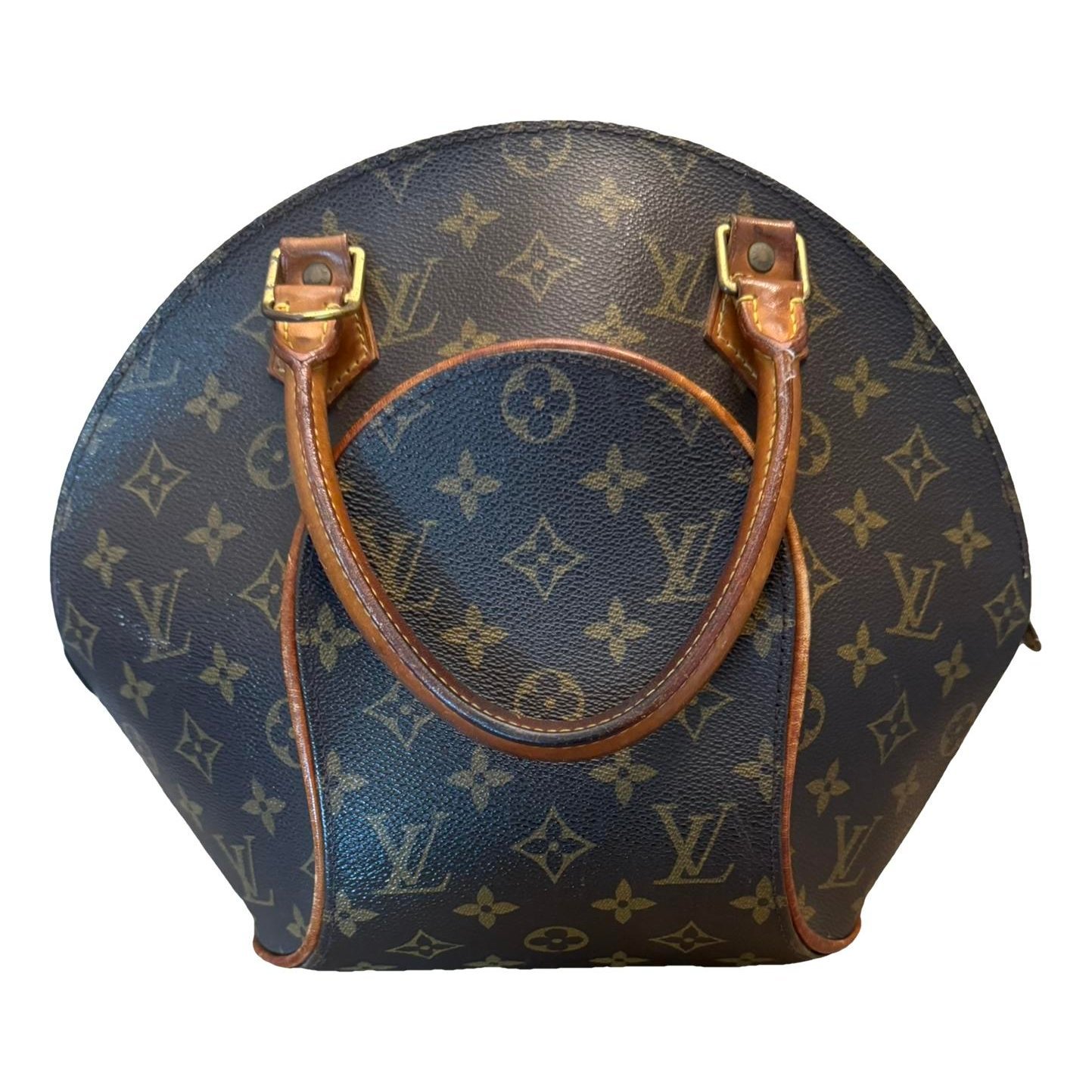 Ellipse leather handbag