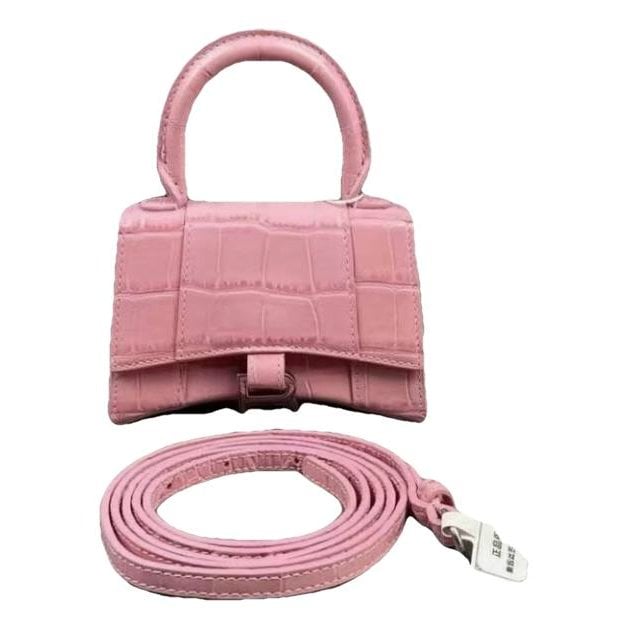 Hourglass leather mini bag