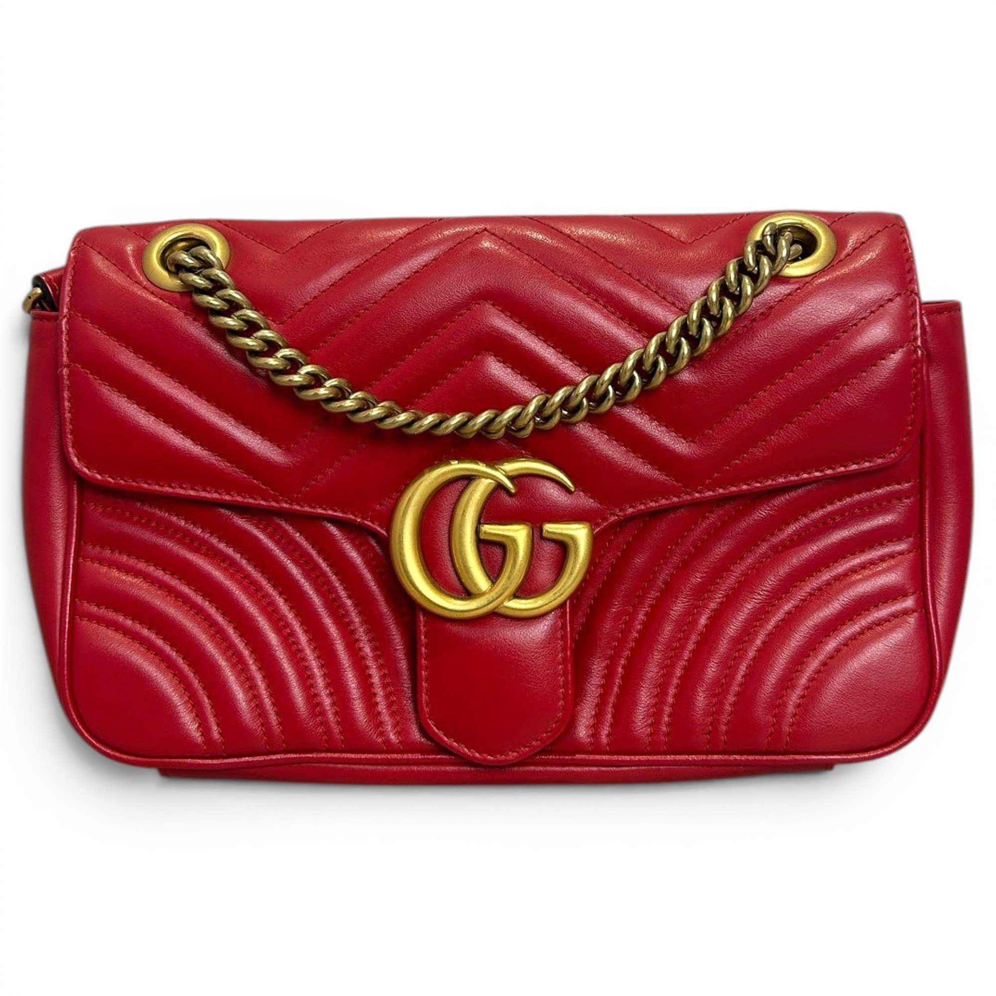 GG Marmont Flap leather handbag