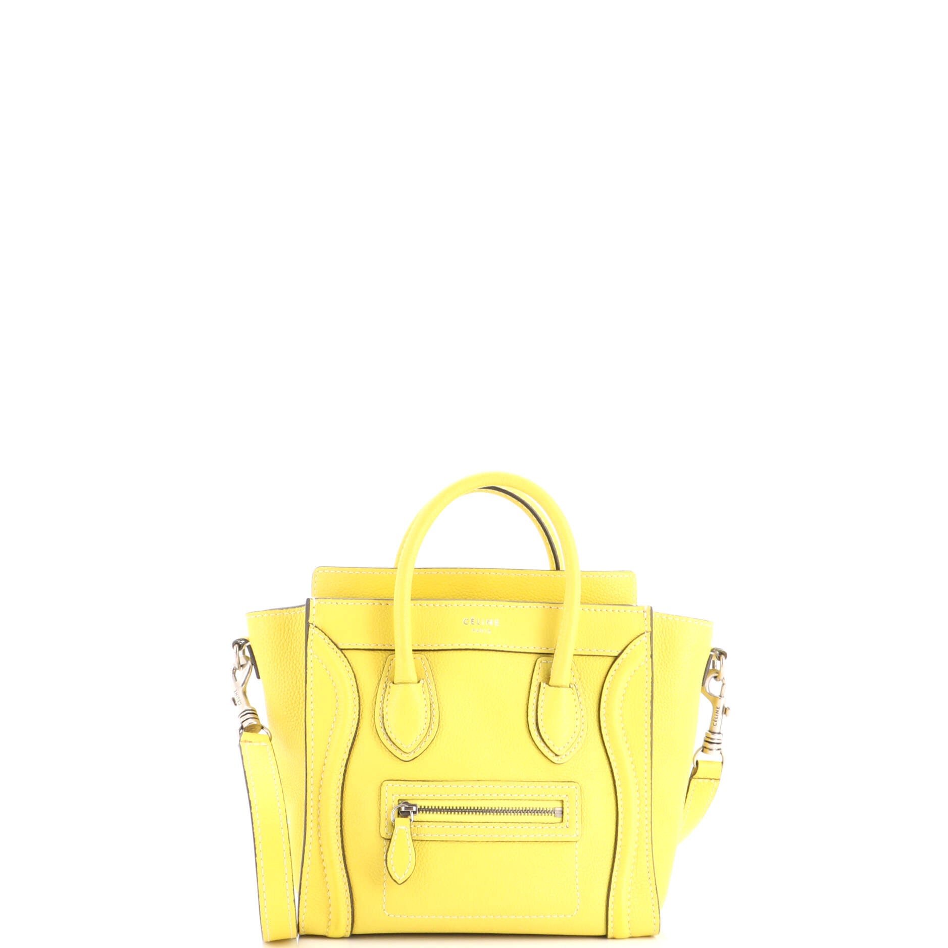 Luggage Bag Grainy Leather Nano