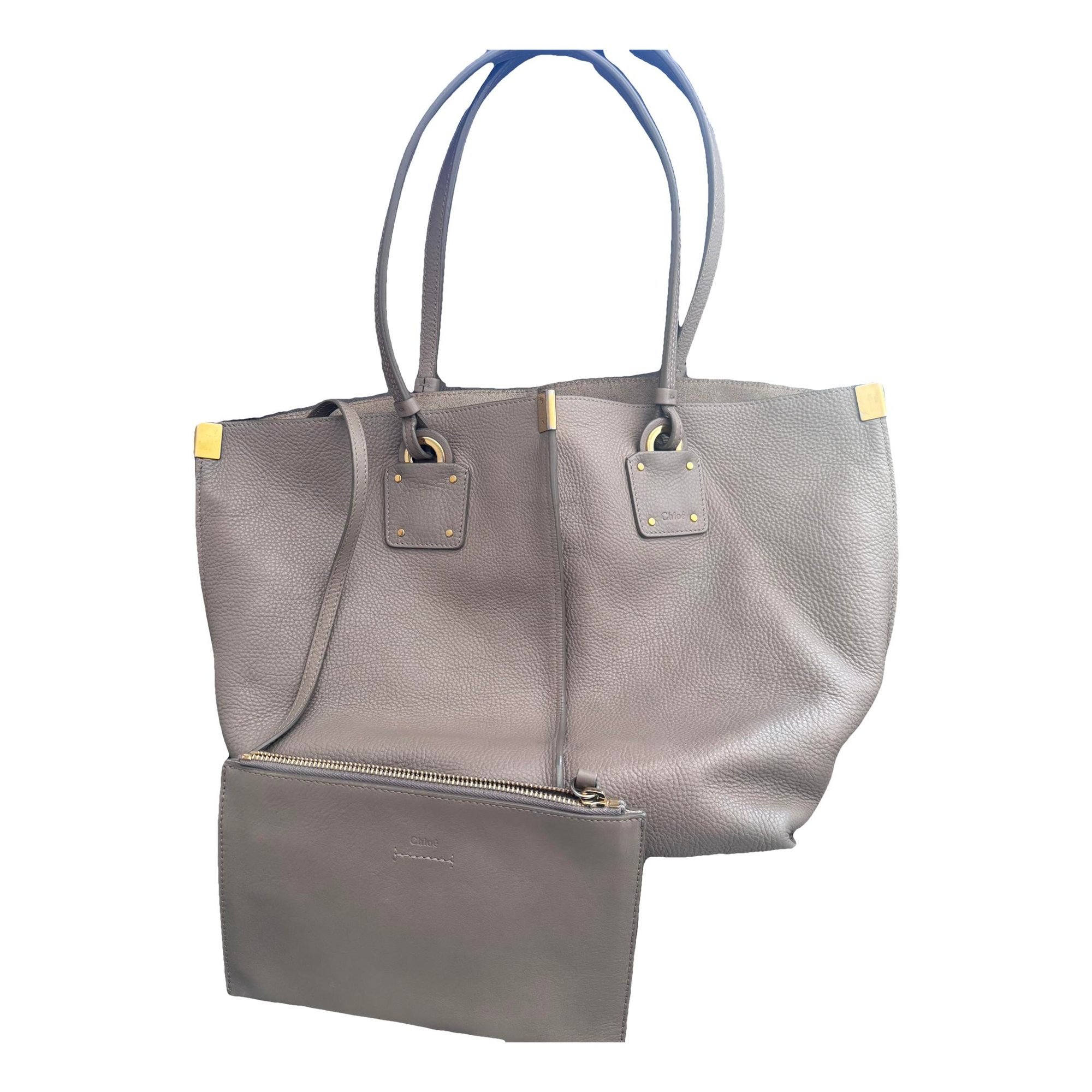 Leather tote