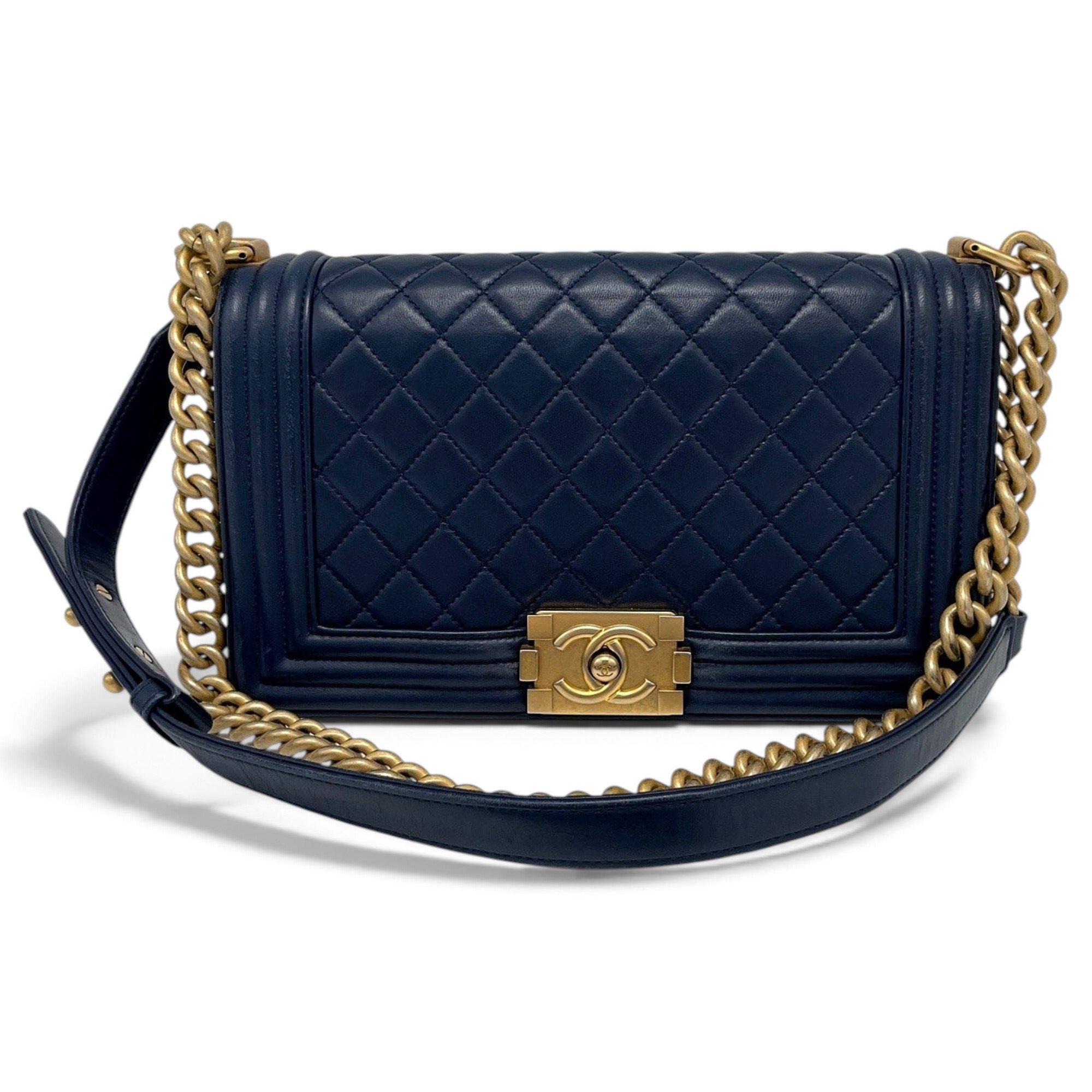 Boy leather crossbody bag