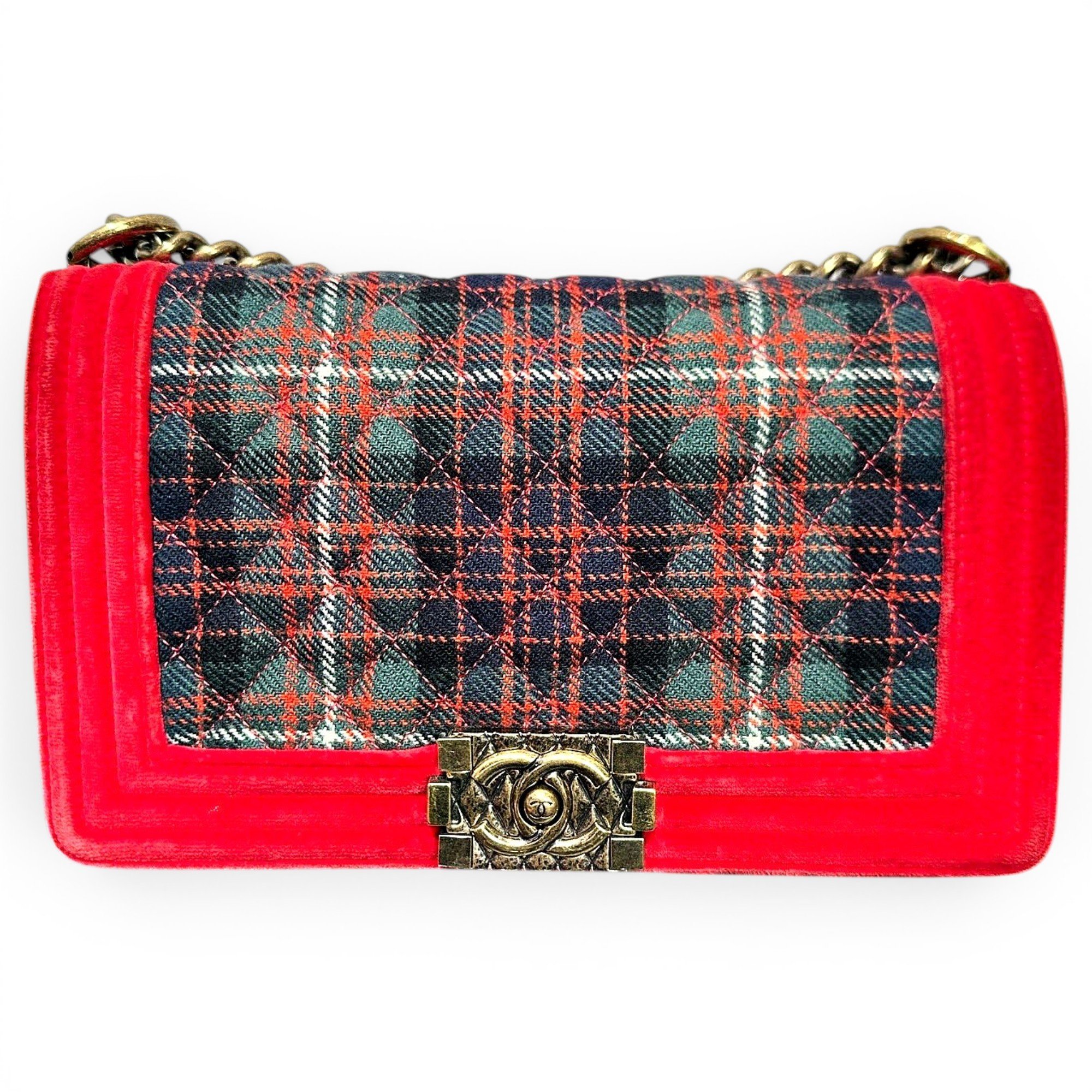 Boy velvet crossbody bag