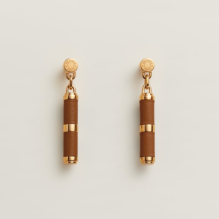 Gold Charniere Earrings, Small Model