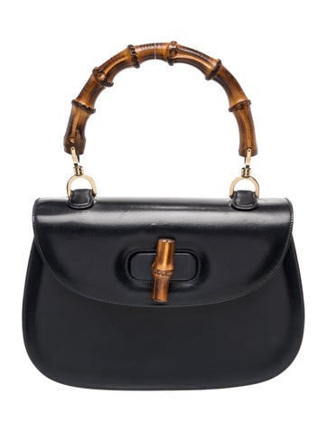 Bamboo Top Handle Bag Vintage