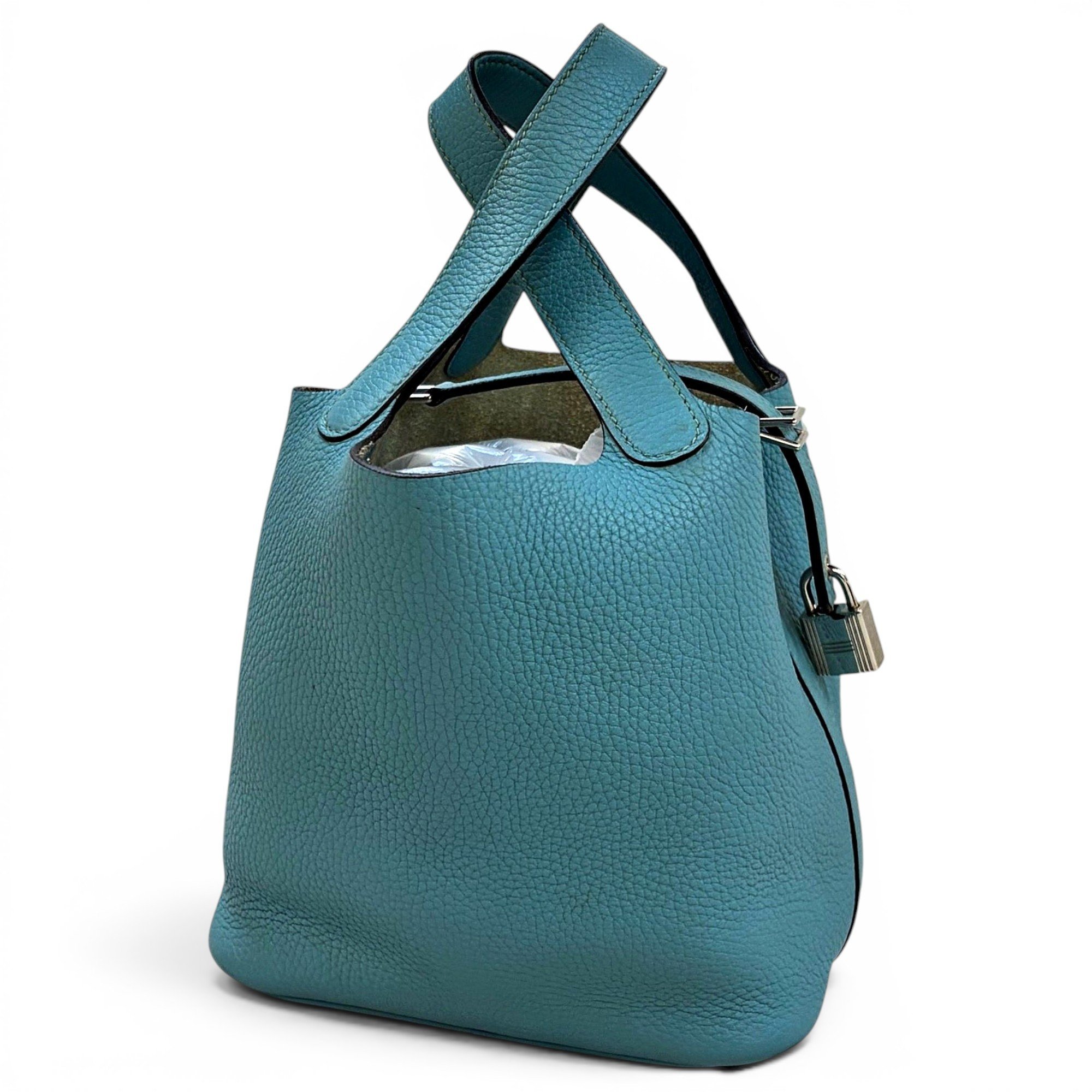 Picotin leather handbag