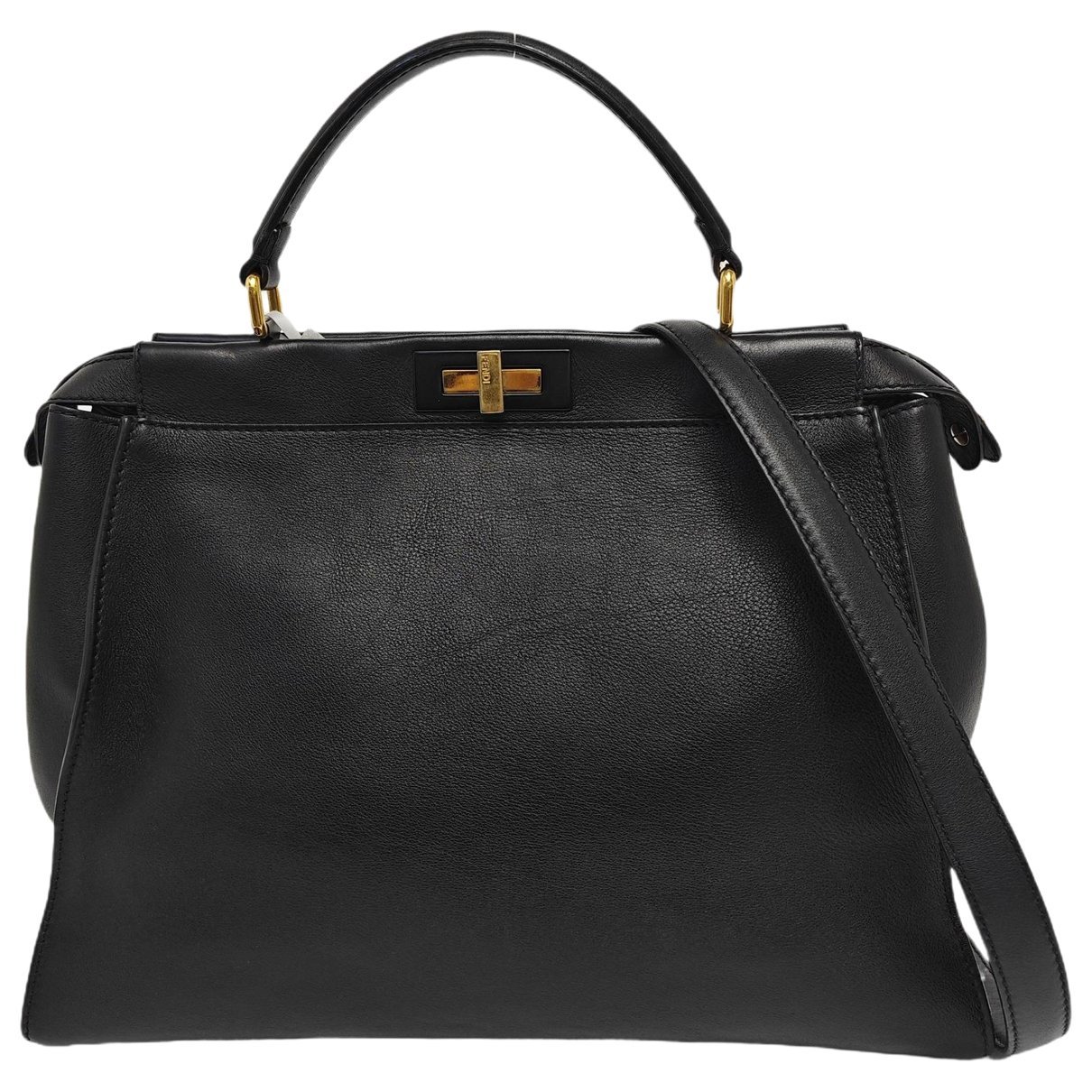 Peekaboo leather handbag
