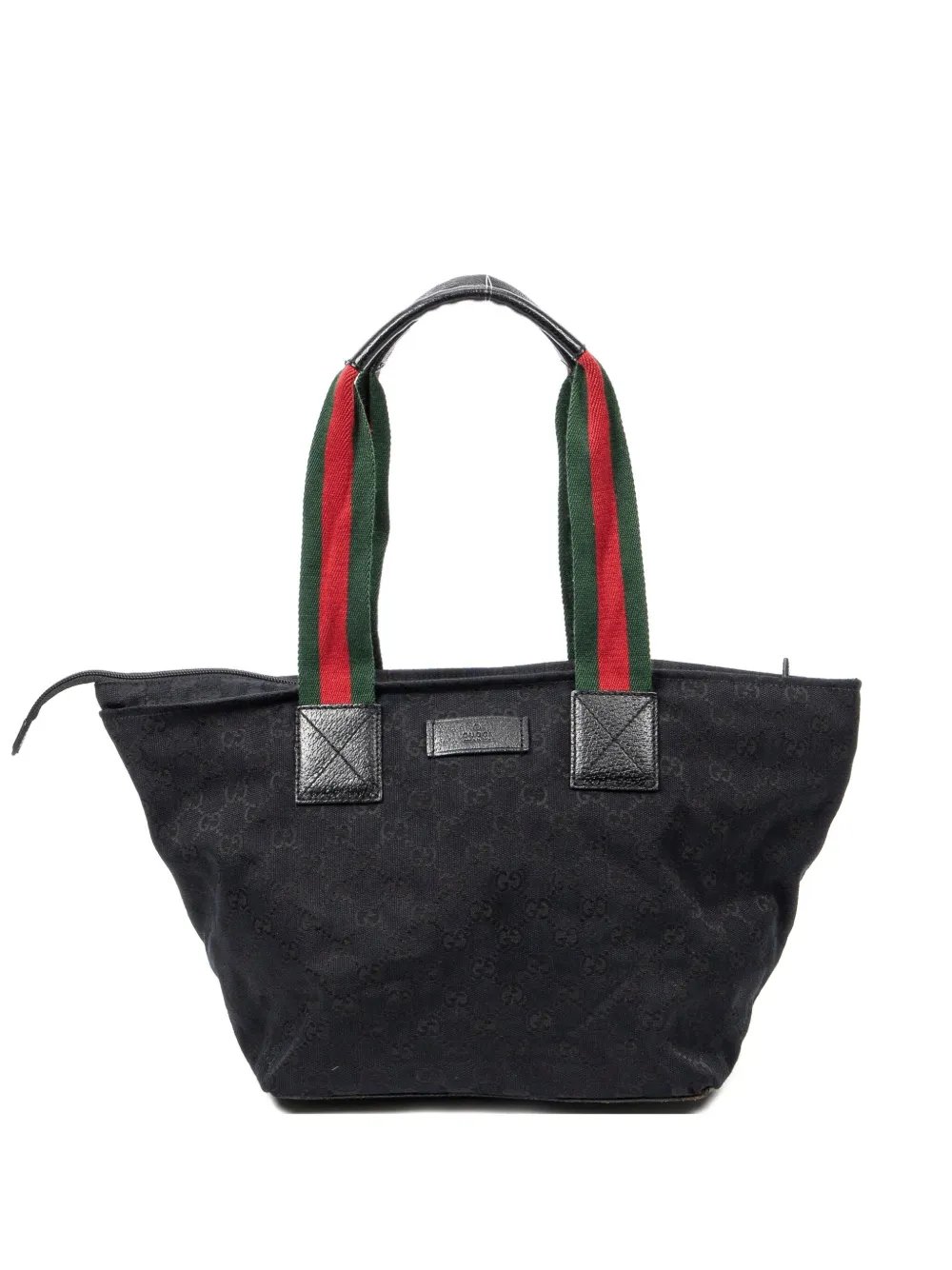 monogram-pattern handbag