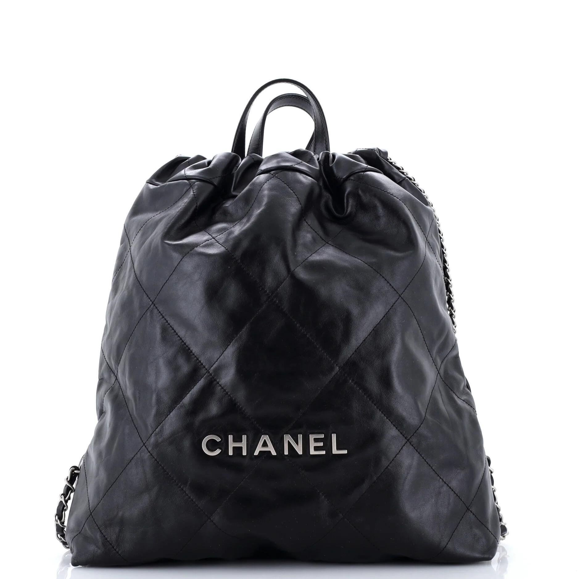 Leather backpack