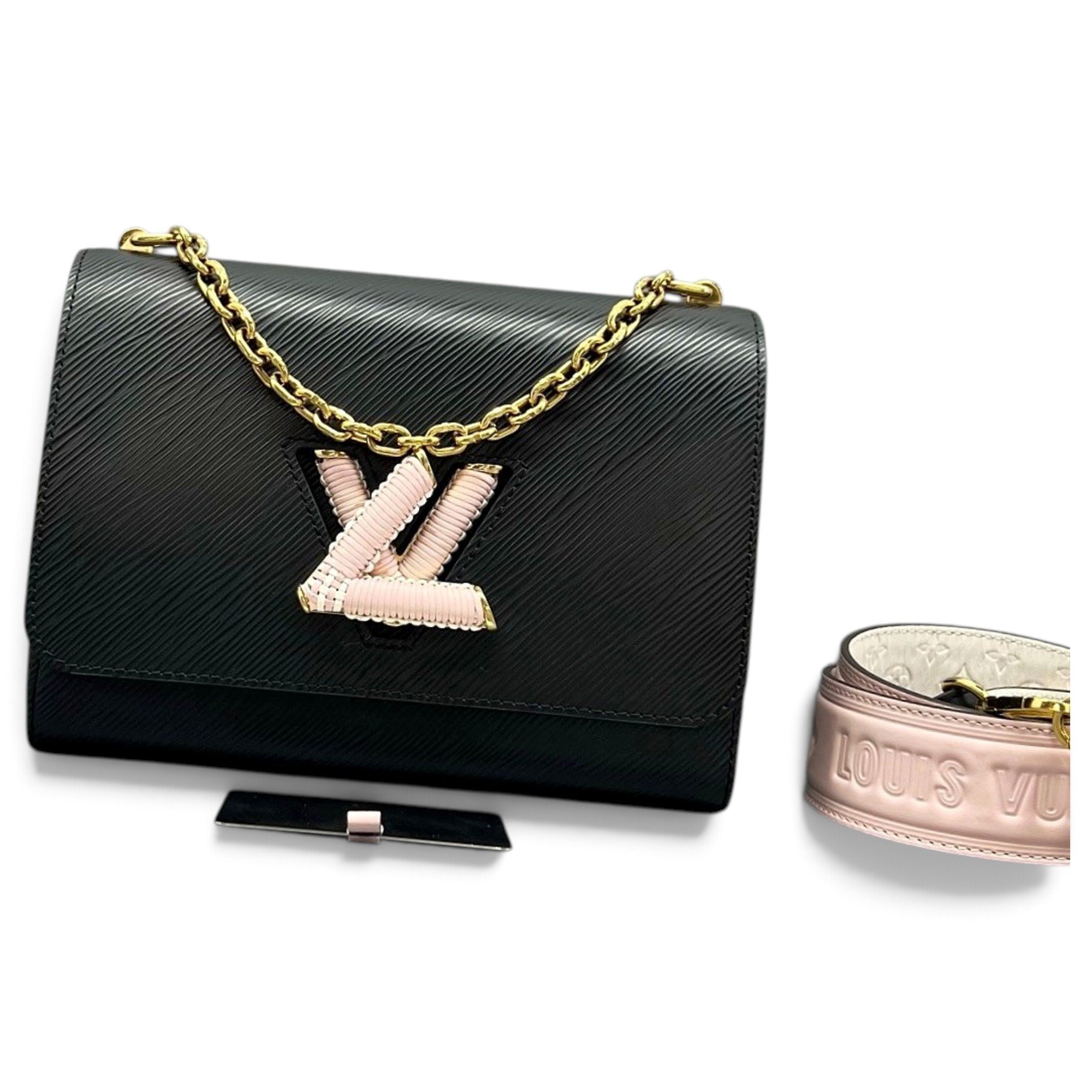 Twist leather handbag