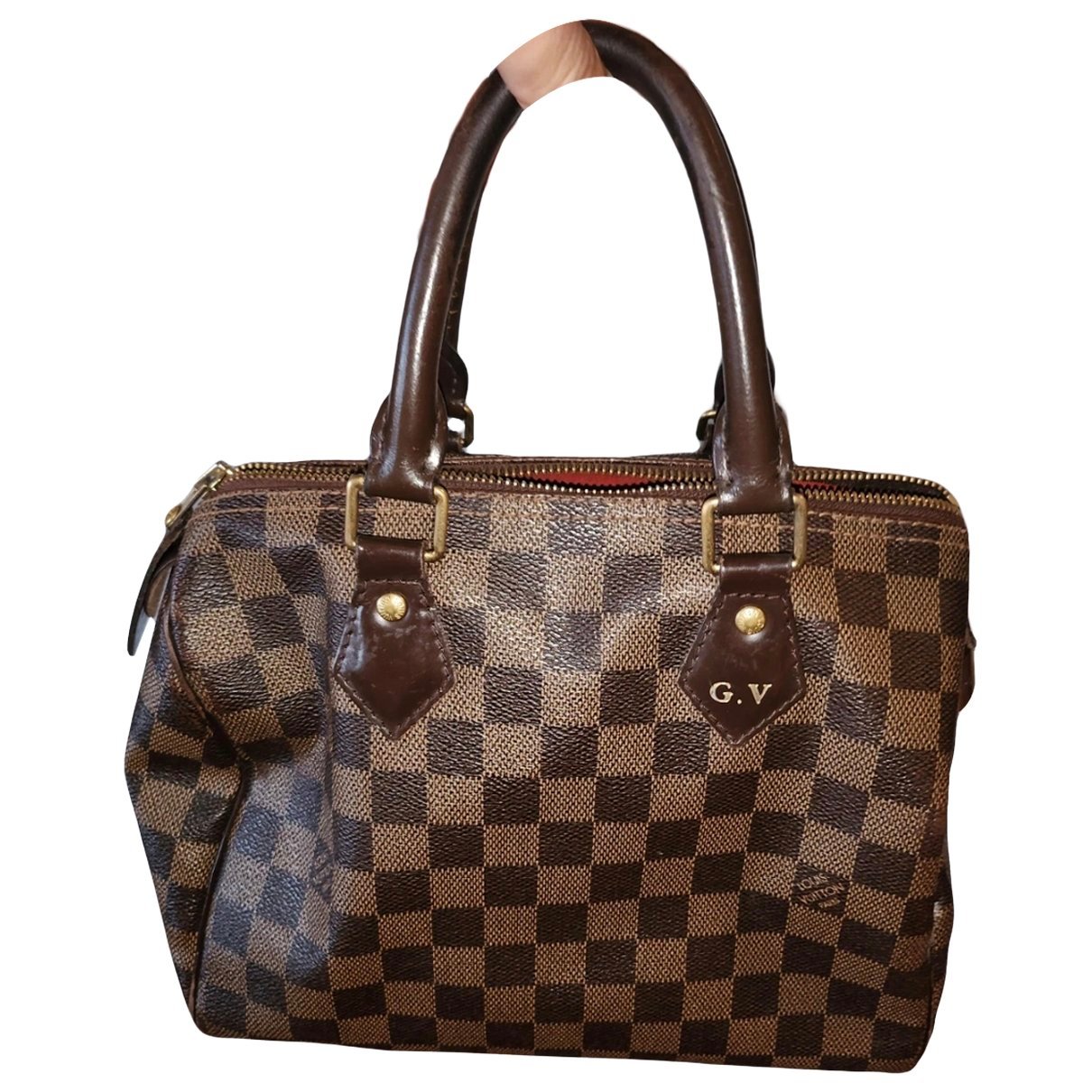 Speedy leather handbag