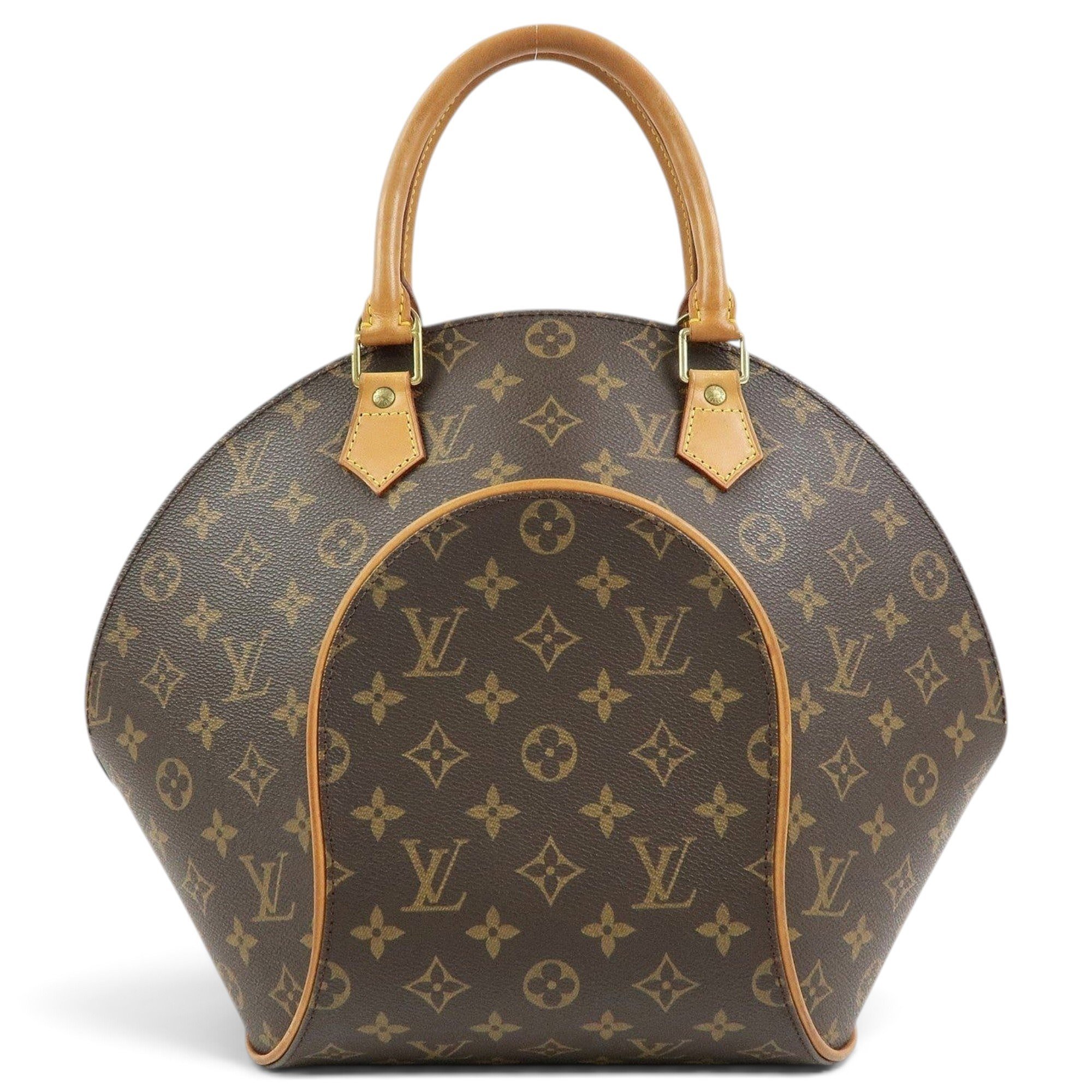 Ellipse leather handbag