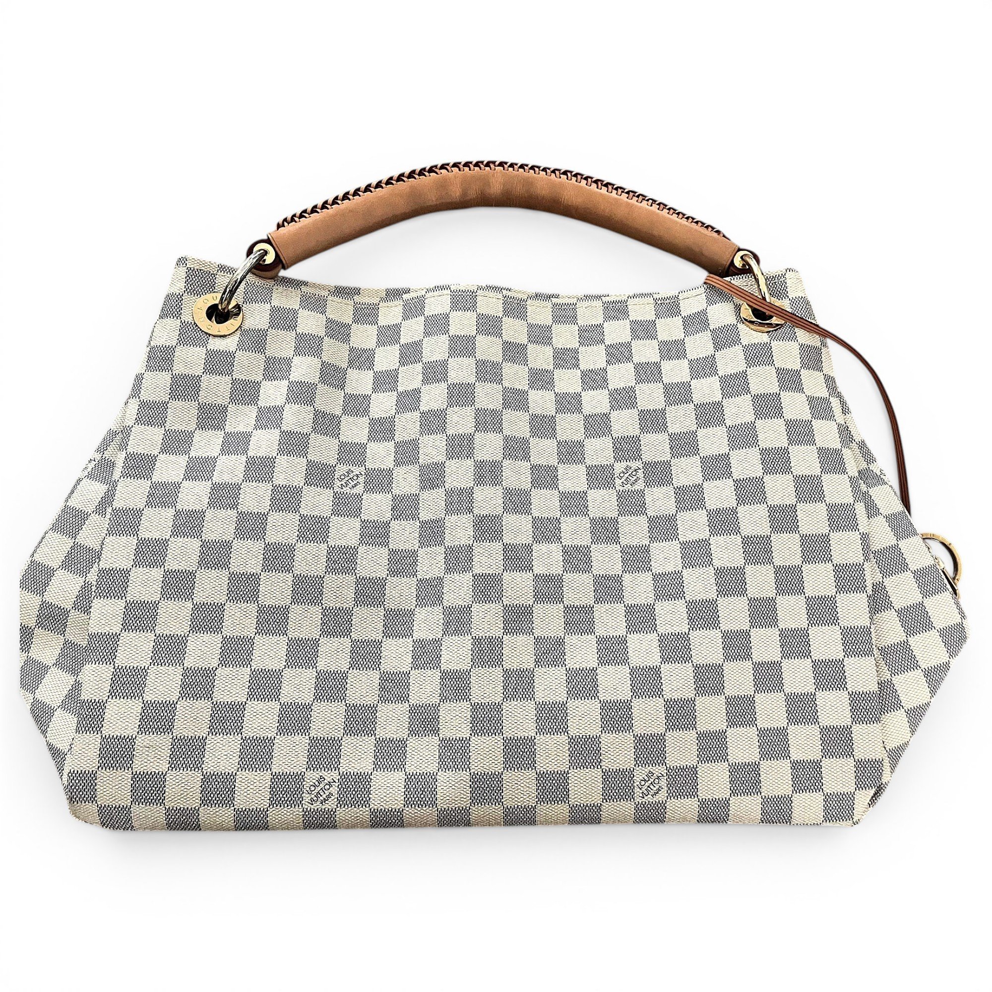 Artsy leather handbag